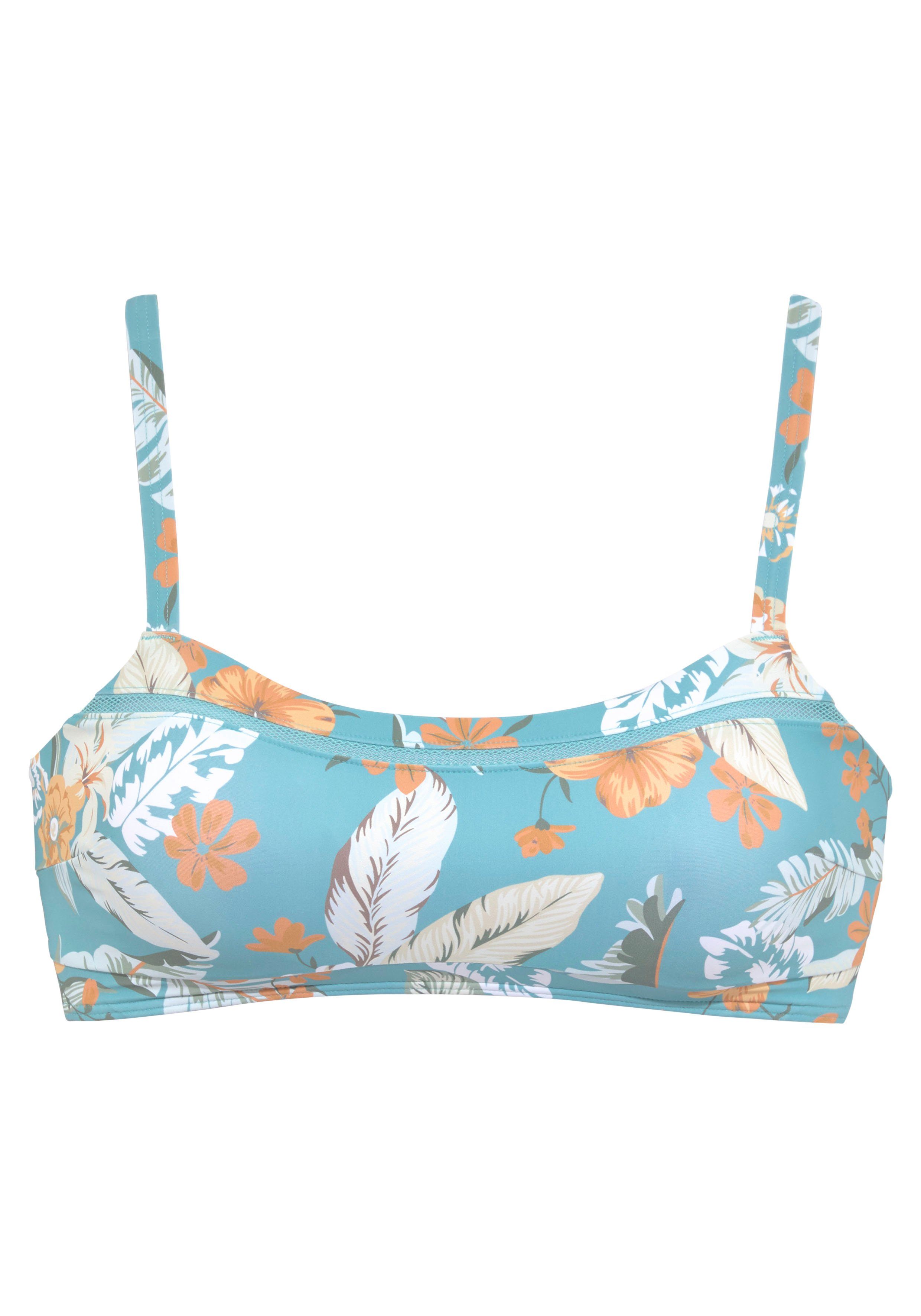 Sunseeker Bustierbikinitop Suva met mesh-inzet bikini tops maat 34 blauw