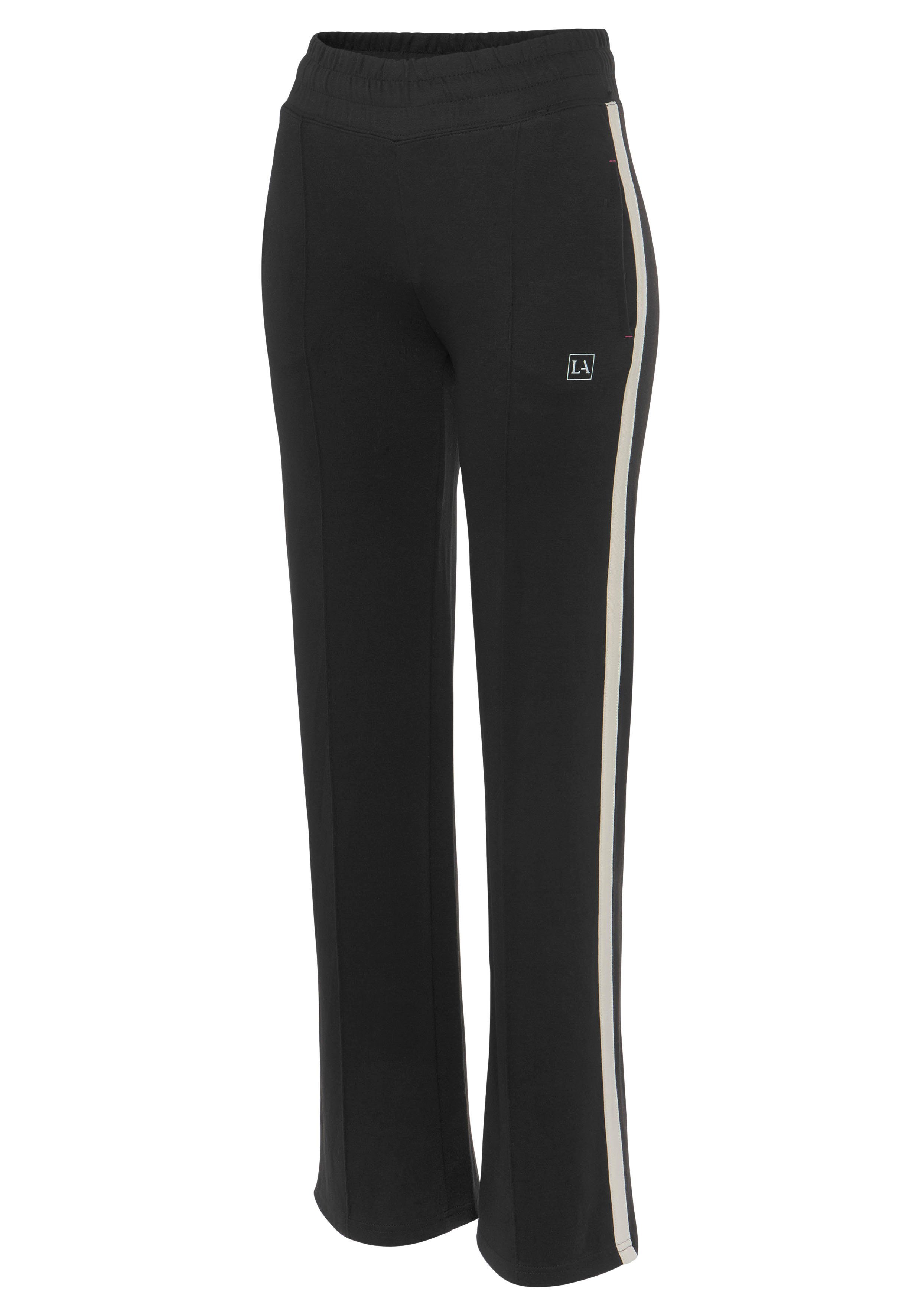active by Lascana Jogpants met contrasterend tape
