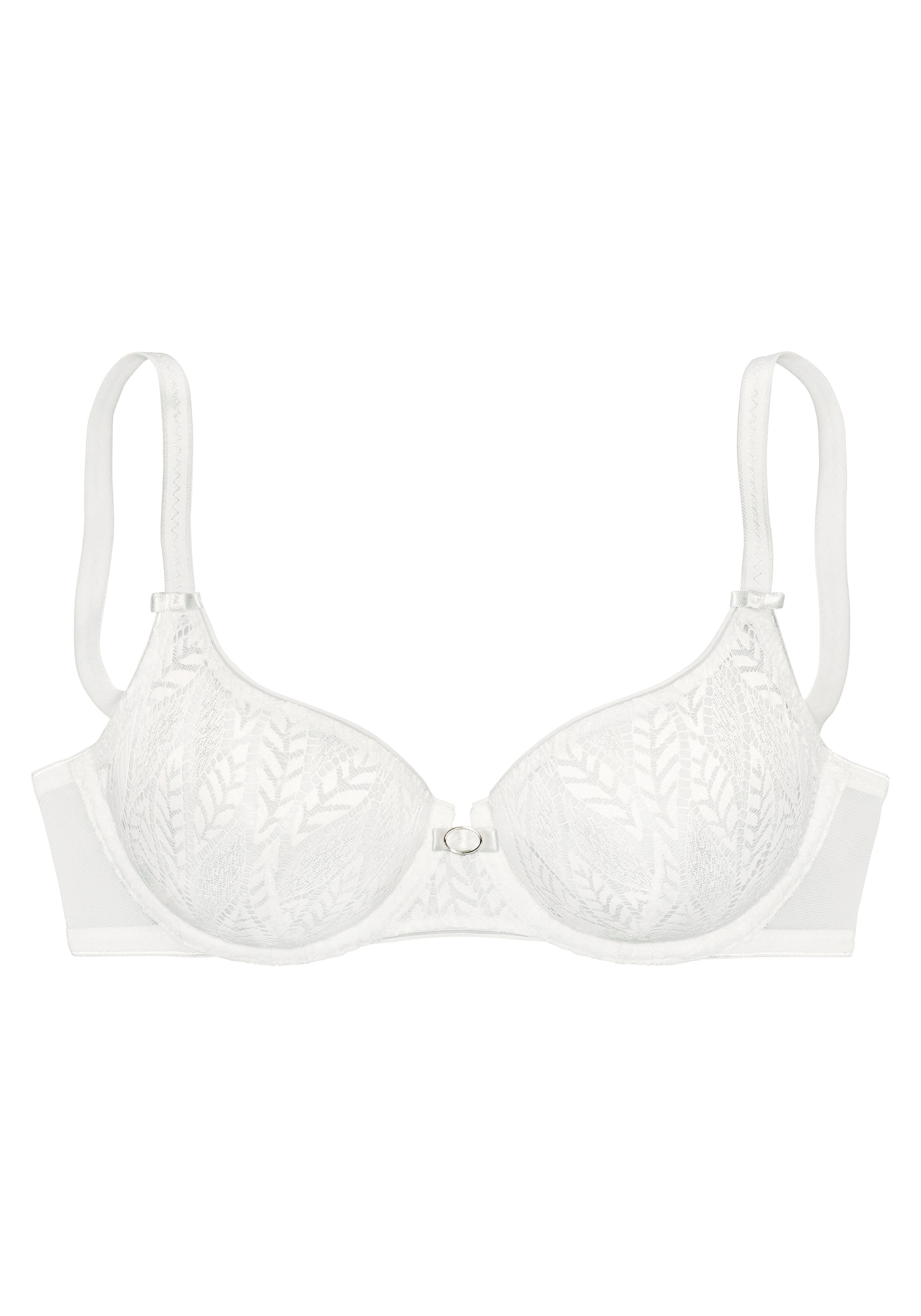 Vivance Beugel-bh van transparant kant in bladvorm, lingerie