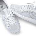 lascana sneakers in modieuze mesh-look en met prettige binnenzool veganistisch wit
