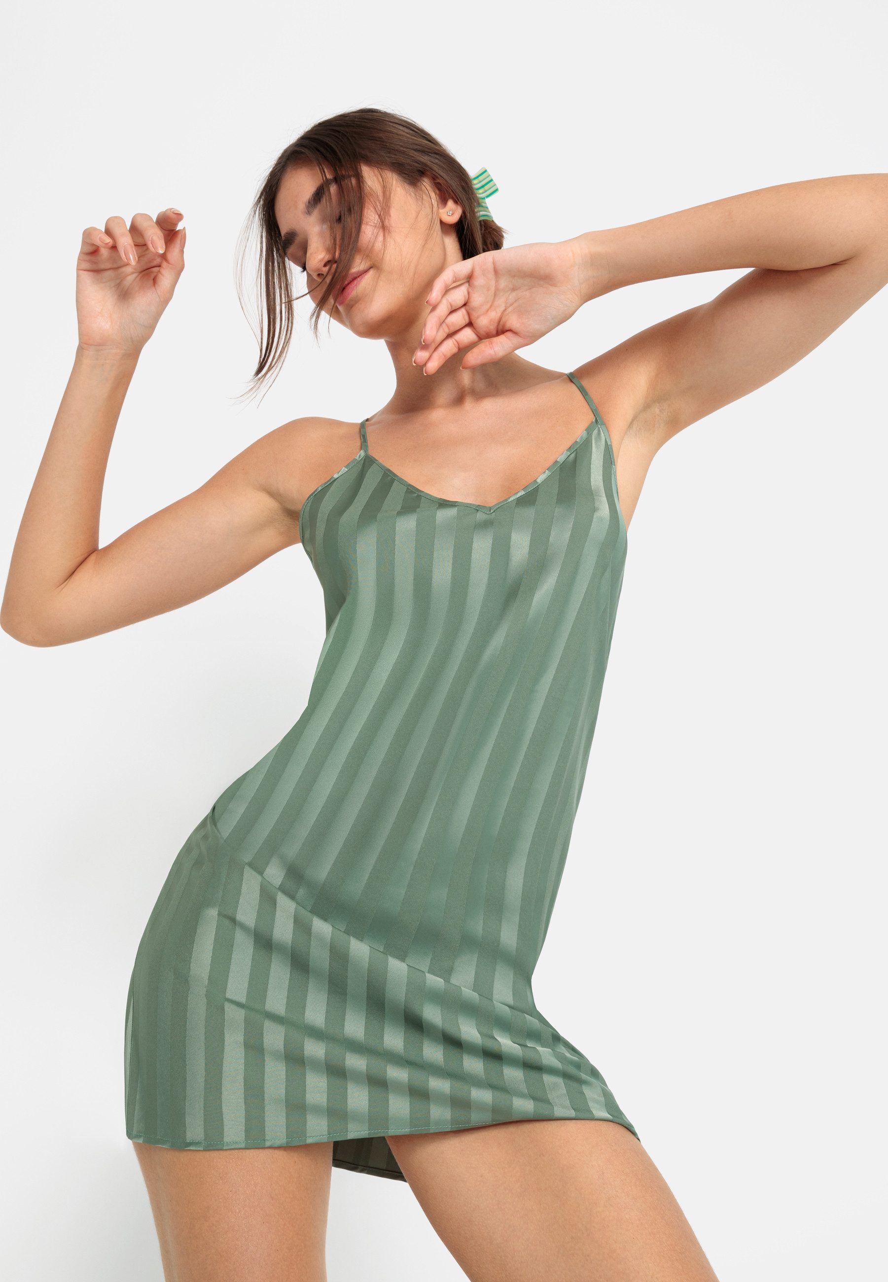 LSCN by LASCANA Negligé in elegant streepdesign (1-delig)