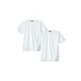 schiesser t-shirt eenvoudige basic shirts in topmerkkwaliteit (set van 2) wit