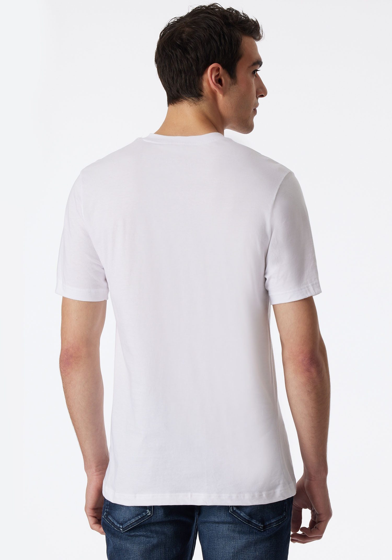 Schiesser Shirt met V-hals "Essentials" (2-delig, Set van 2)