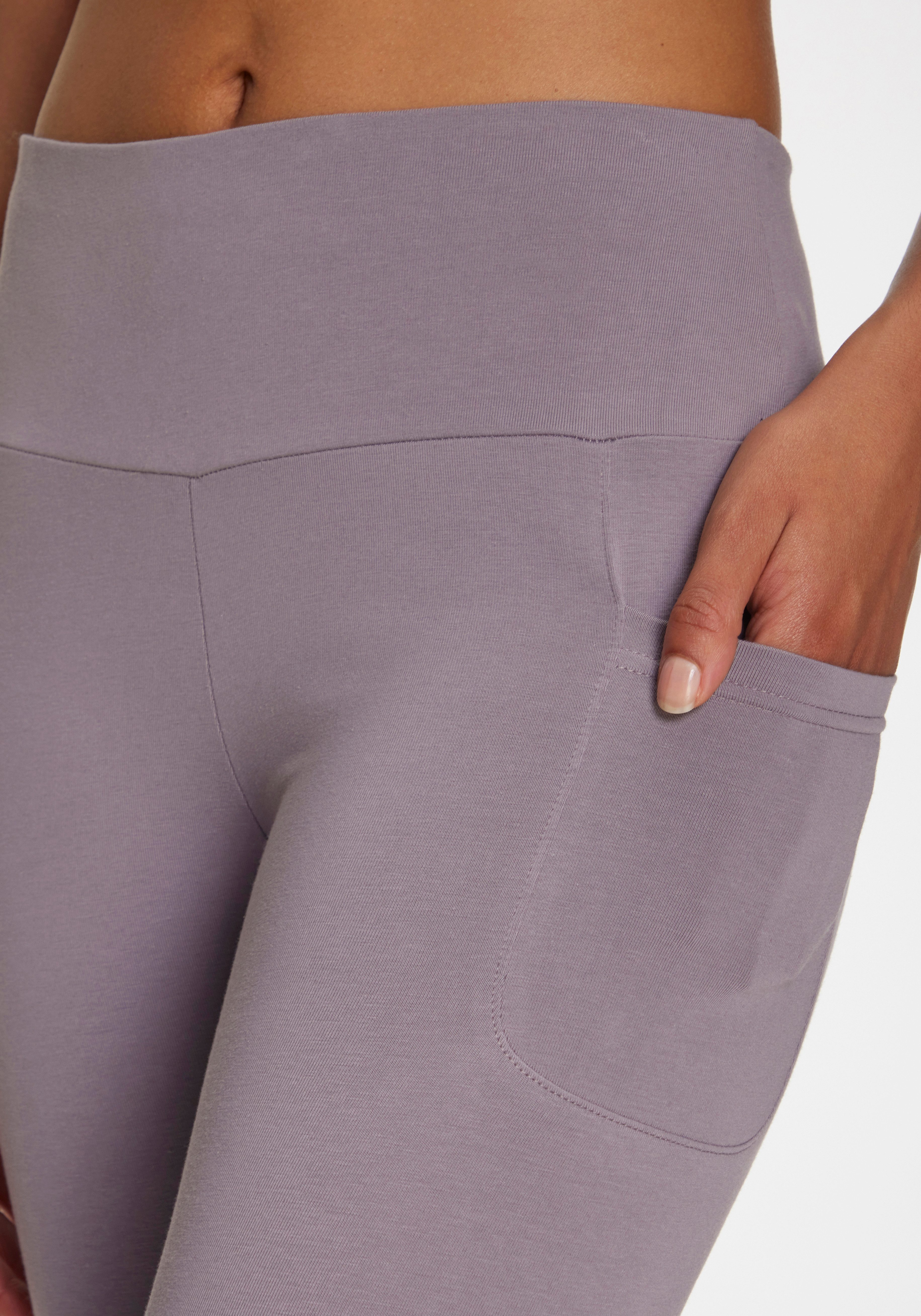active by Lascana 3/4 legging met telefoontas, loungewear