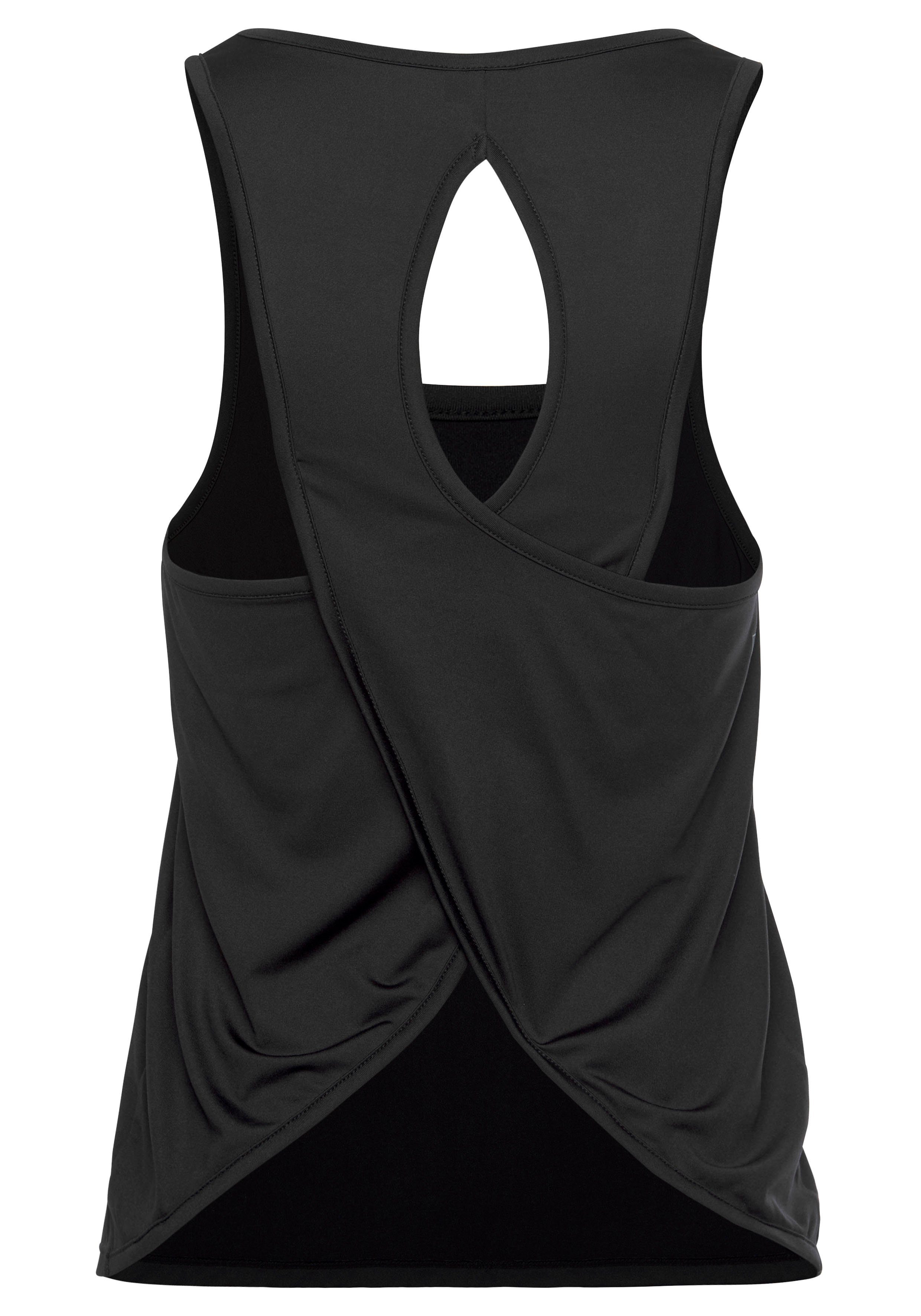 active by Lascana Functioneel shirt met cut-out achter