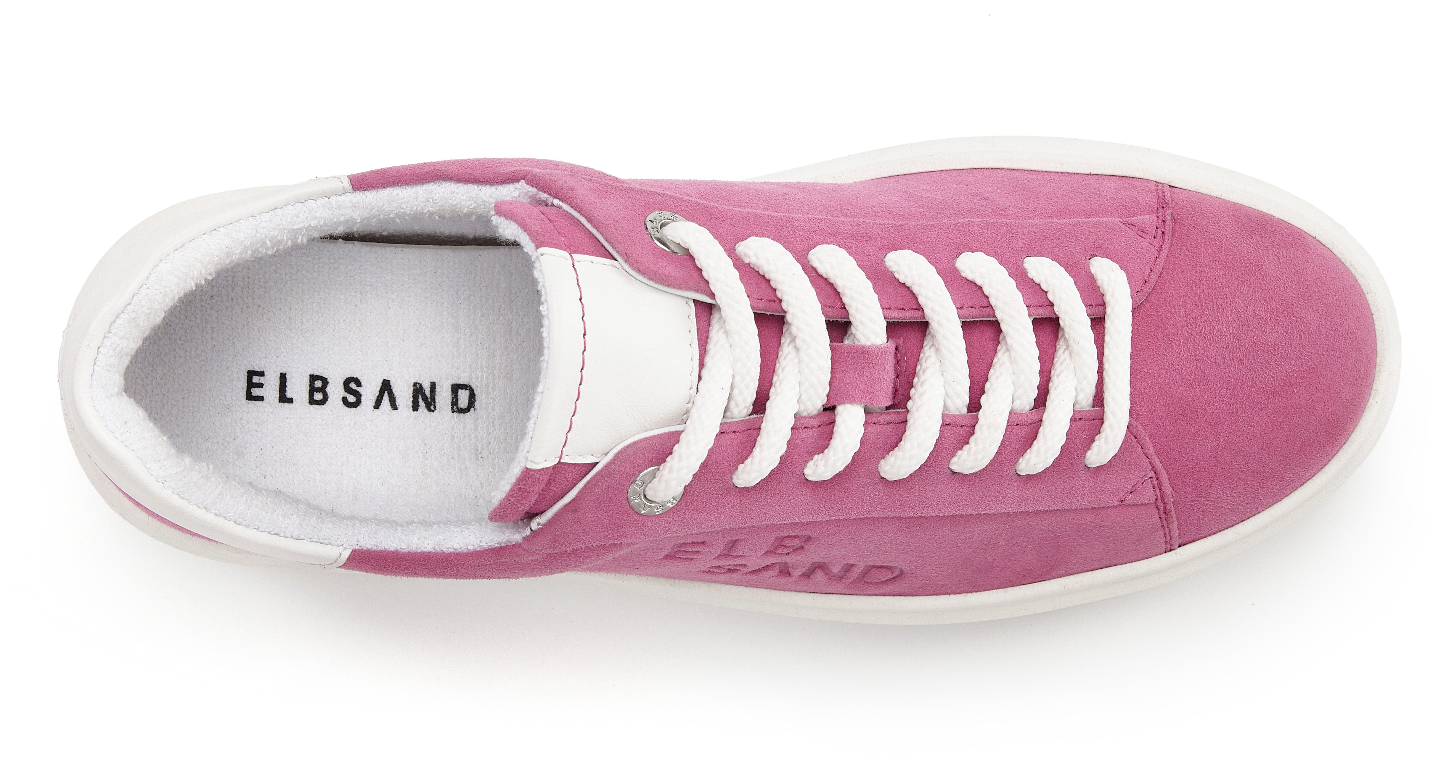 Elbsand Sneakers Veterschoen, vrijetijdsschoen van leer met modieuze plateaus zool