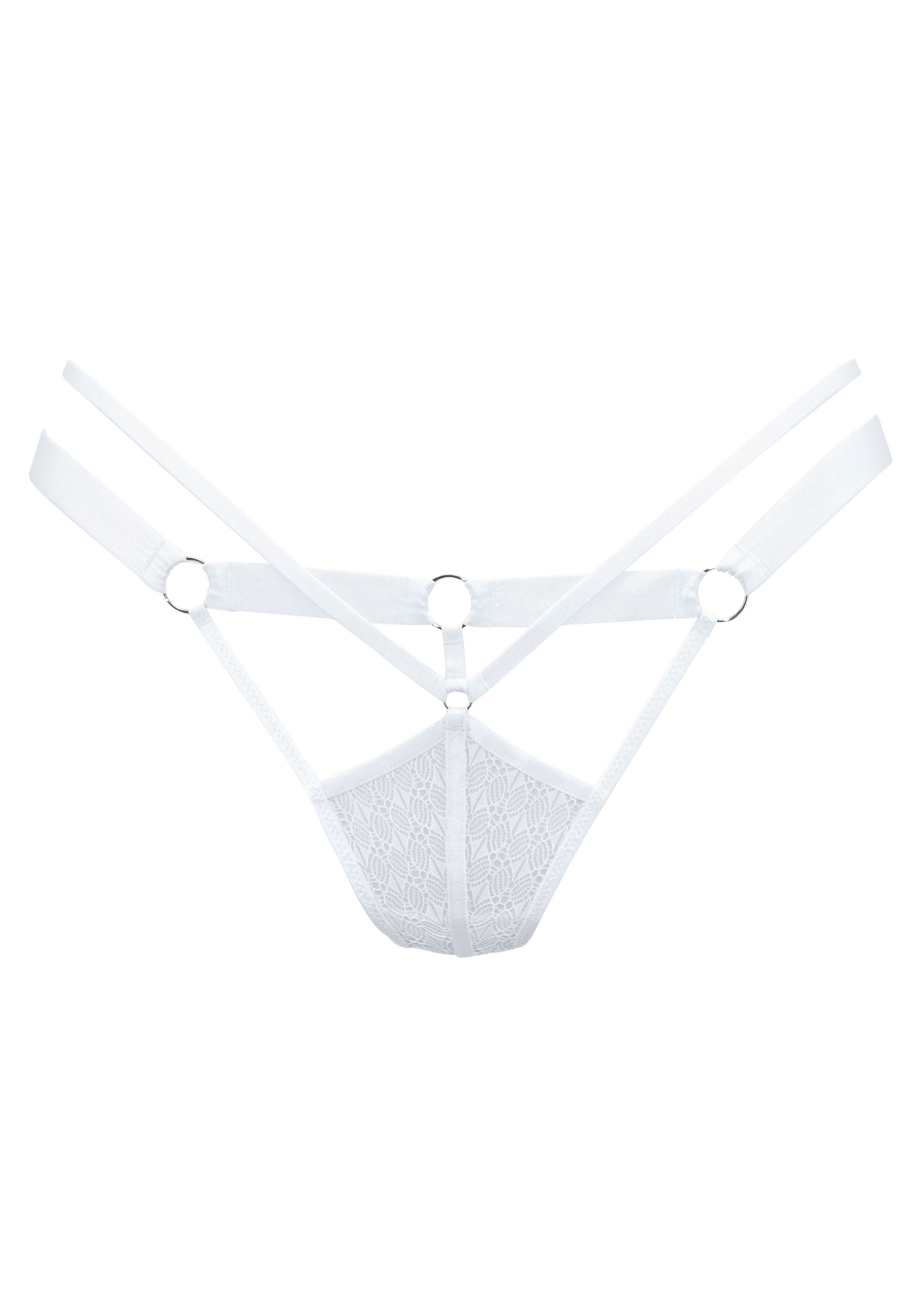 Lascana String Tilda met spannende bandlook en edele metalen ringen