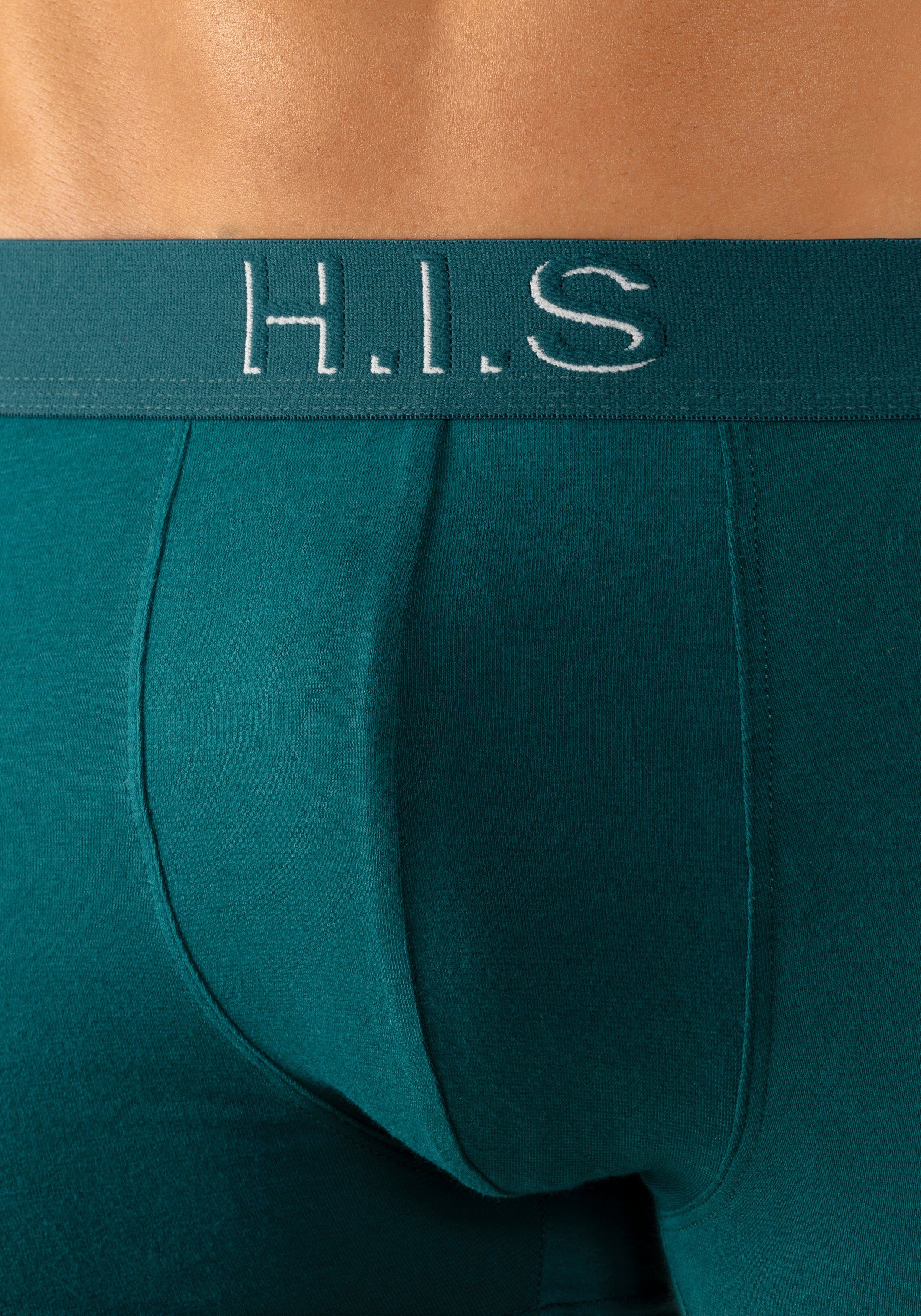 H.I.S Boxershort voor heren Logoweefband met 3D-effect (set, 5 stuks)