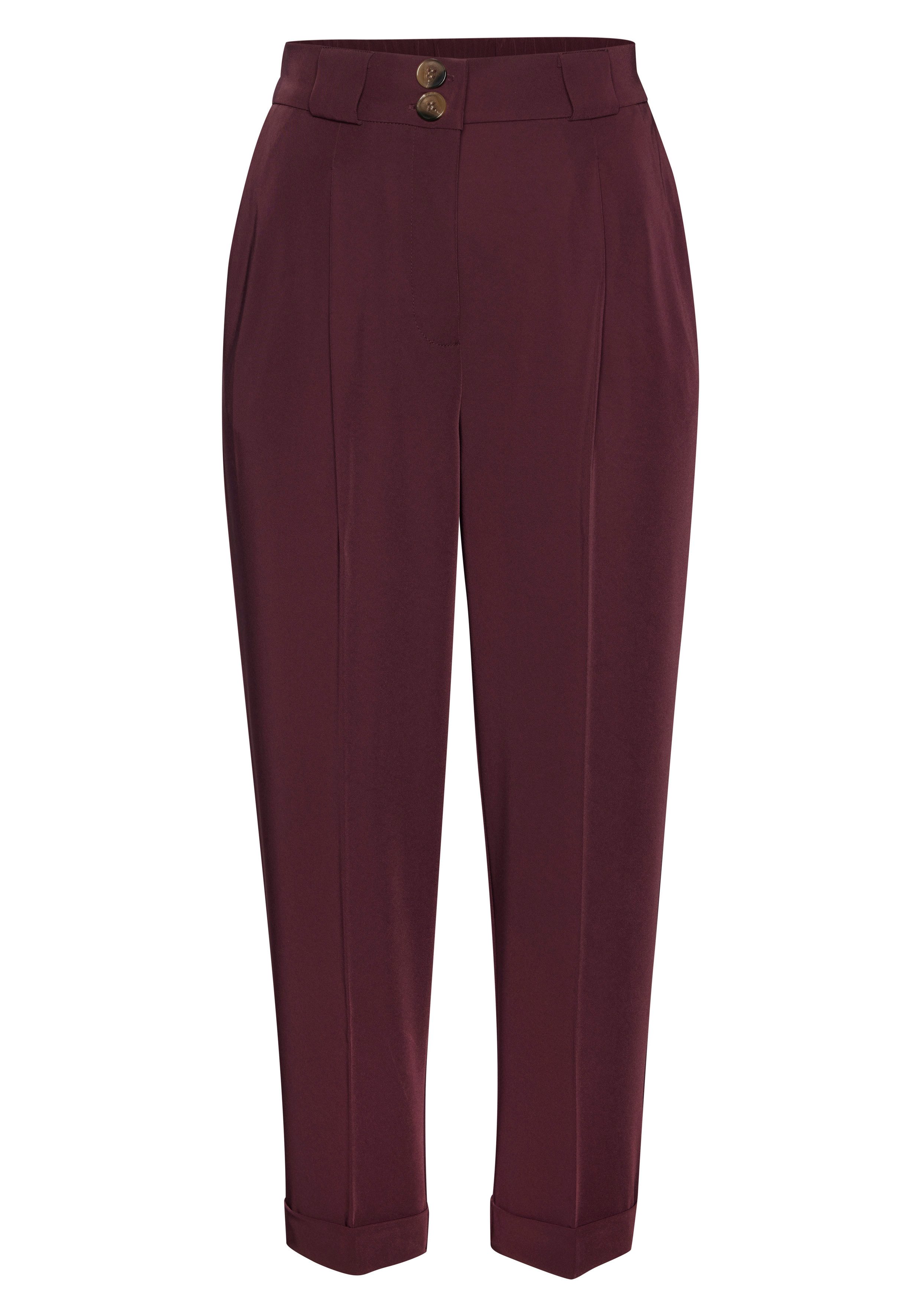 Lascana 7/8 broek met persvouwen, smalle pijp