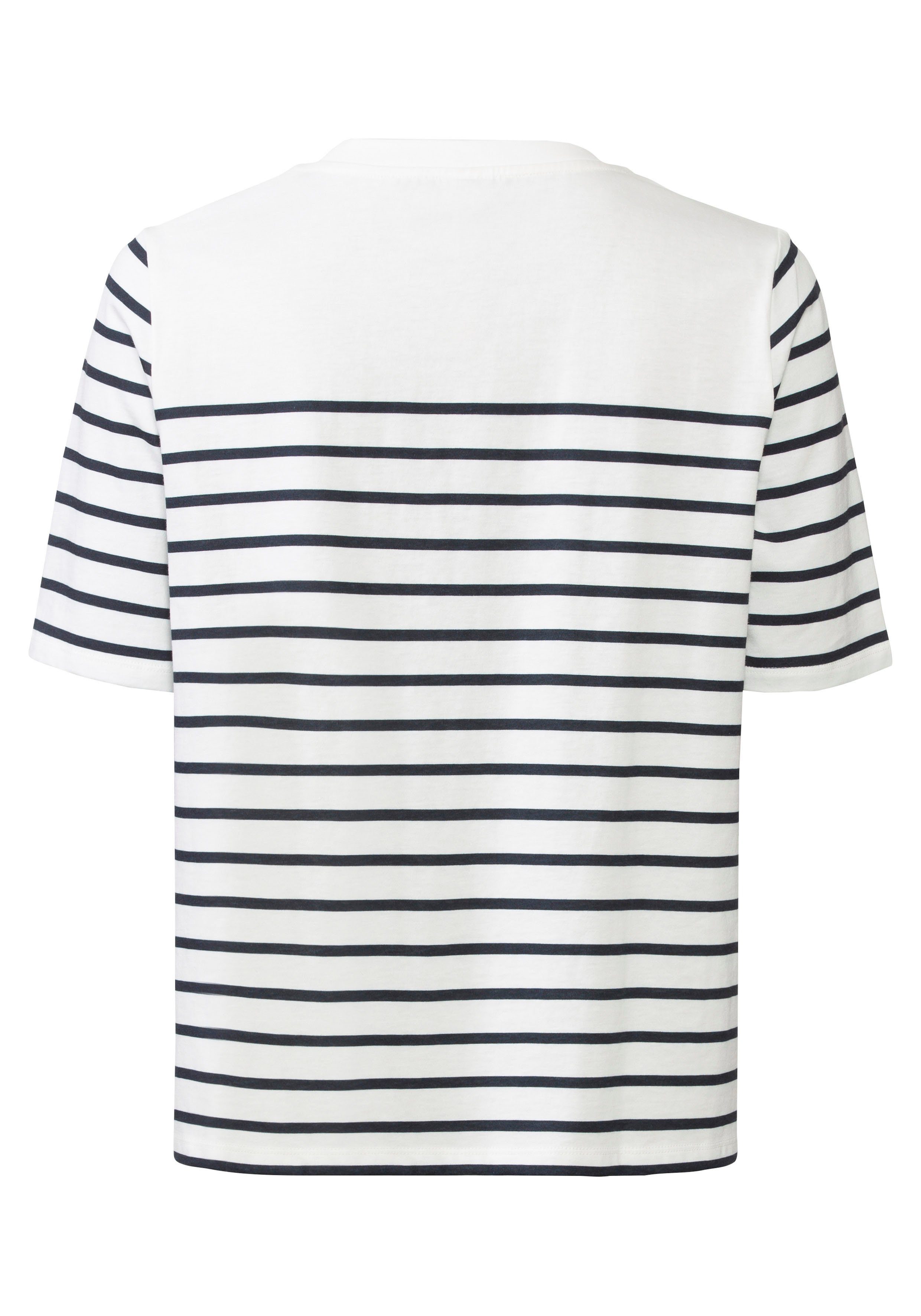 Lascana T-shirt met strepen, katoenen shirt met korte mouwen, slanke look, basic
