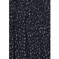 lascana blouse met korte mouwen met stippeltjesprint zwart