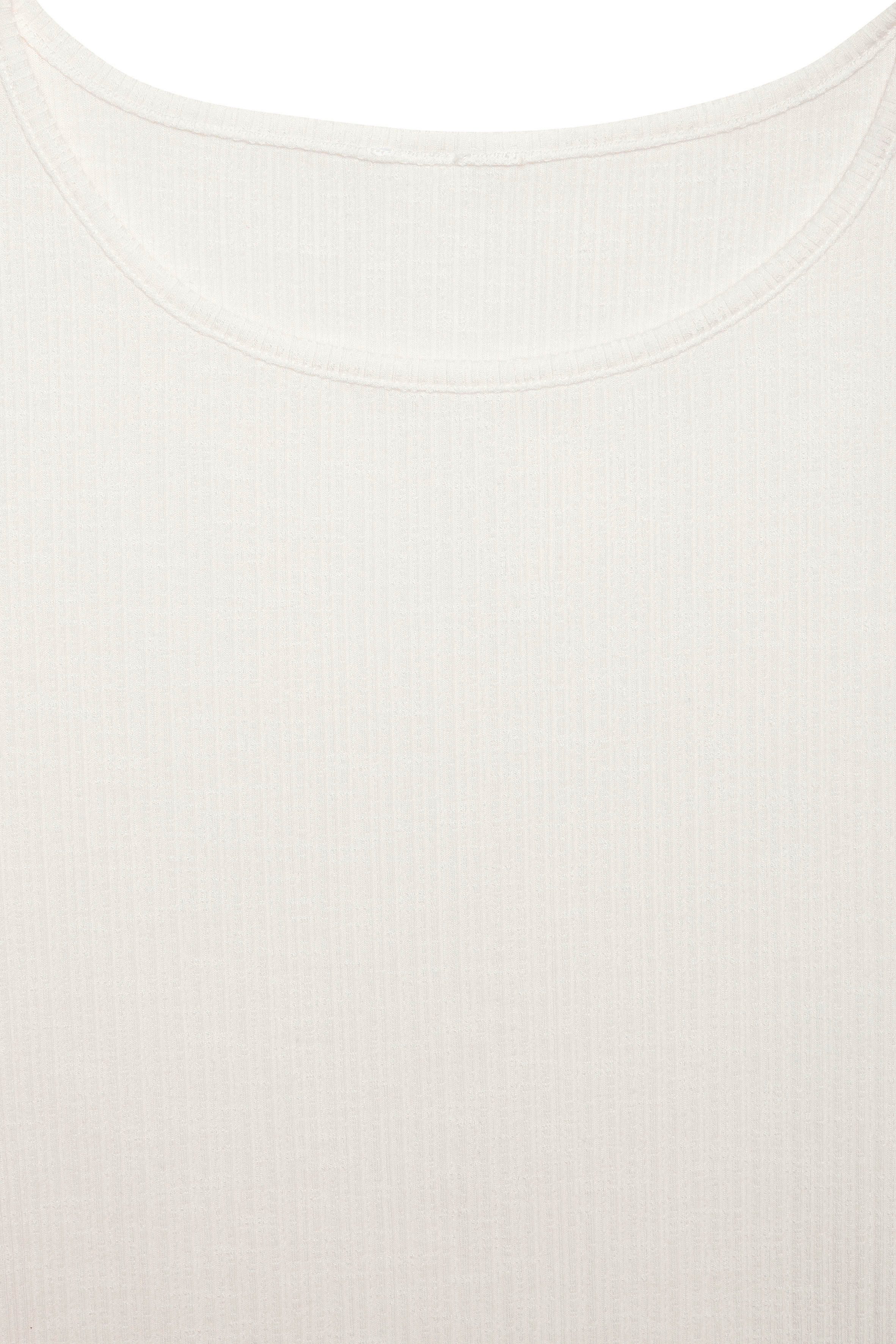 Vivance Shirt met lange mouwen Met modieuze ribstructuur gemaakt van soepelvallende kwaliteit met viscose