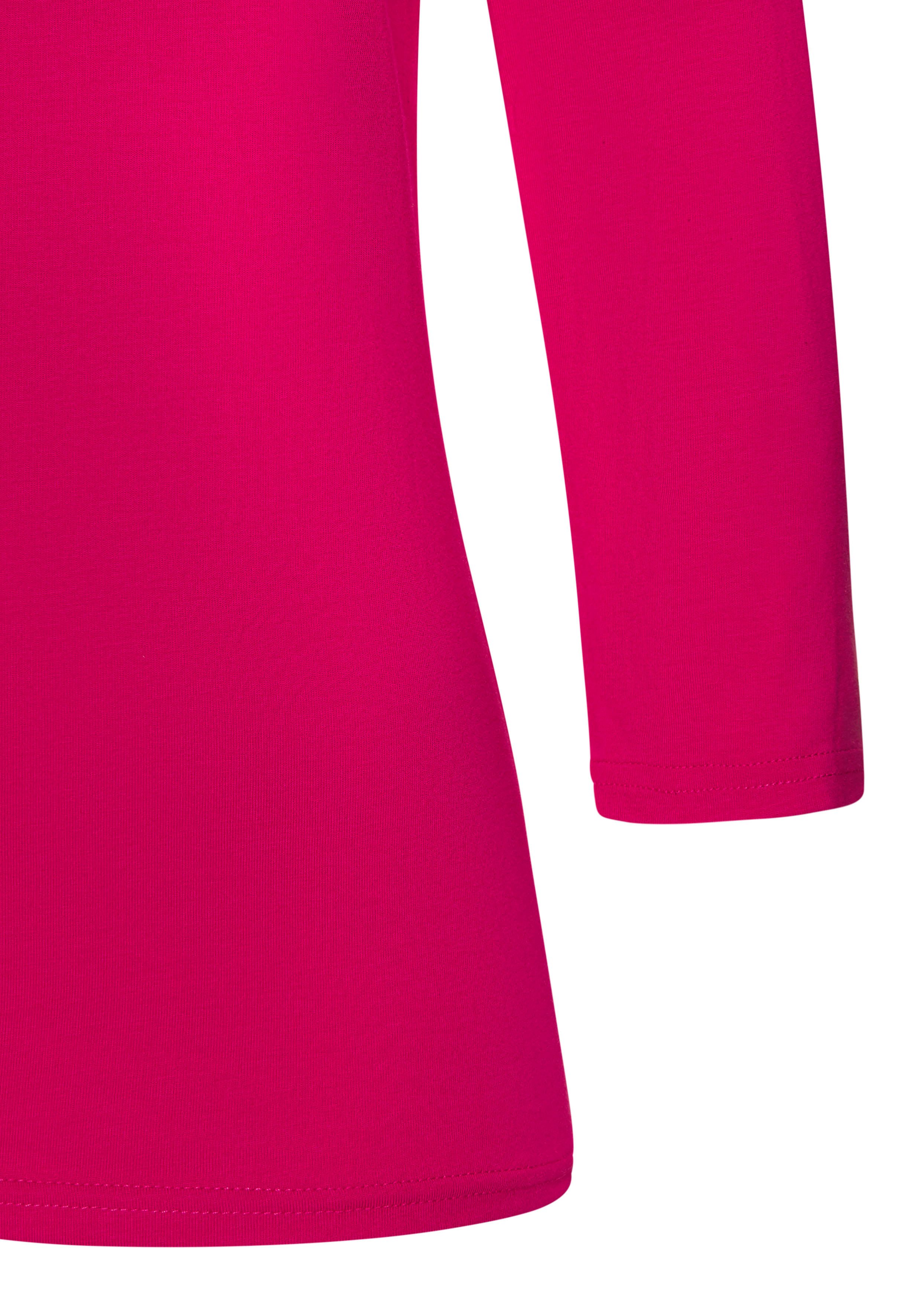 Lascana Shirt met 3/4 mouwen van elastische katoen-modal kwaliteit (Set van 2)