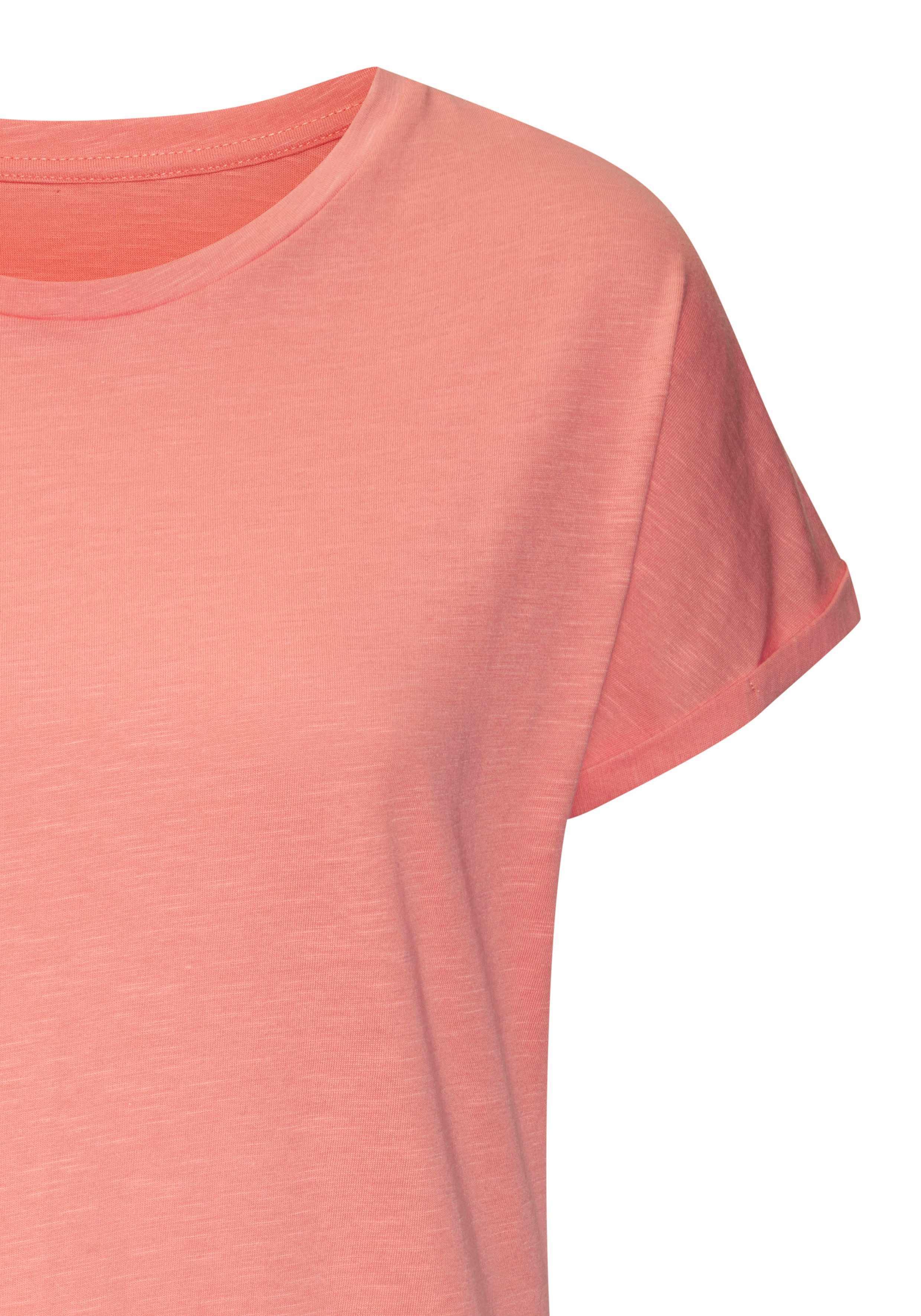 Vivance T-shirt Met modieuze frontprint in een zachte katoenkwaliteit (Set van 2)