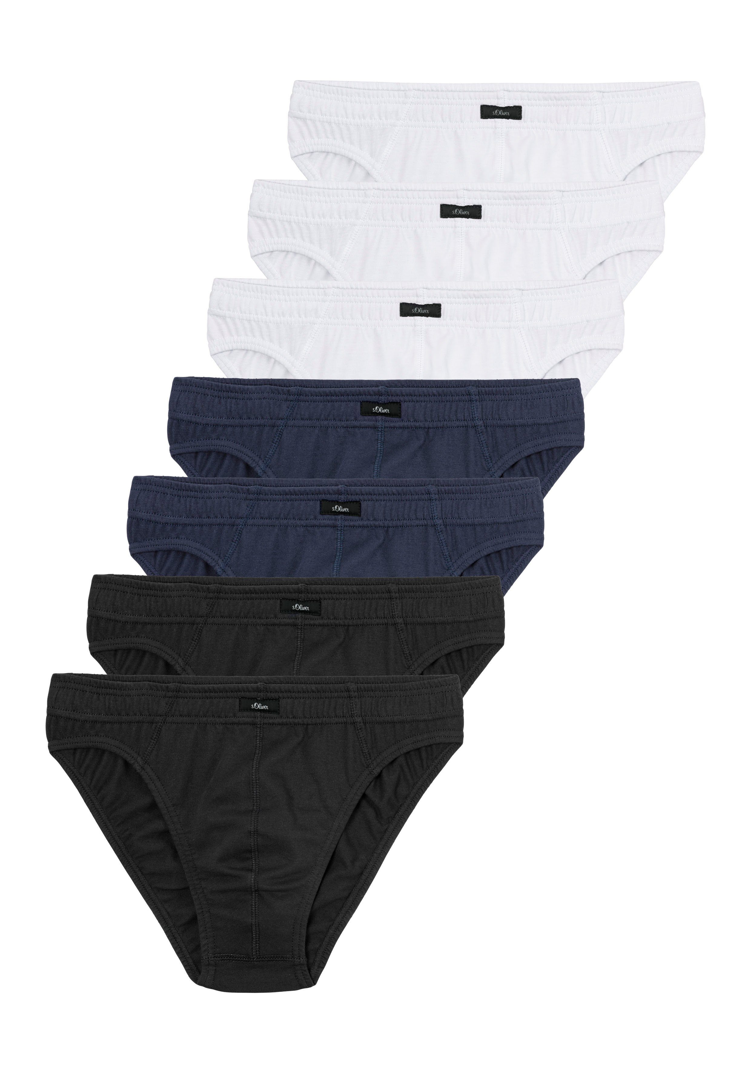 s.Oliver RED LABEL Beachwear Slip Heren onderbroek Weekvoorraad in een blik (blik, 7 stuks, 7 stuks in set)