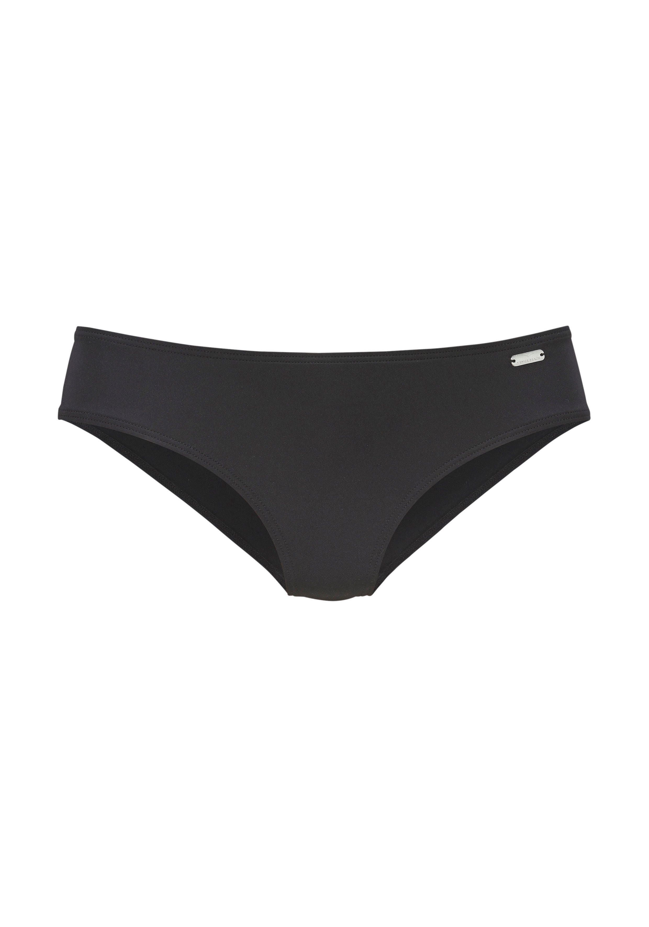 Venice Beach Bikinibroekje Moloka enkelkleurig bikini broekjes maat 34 zwart