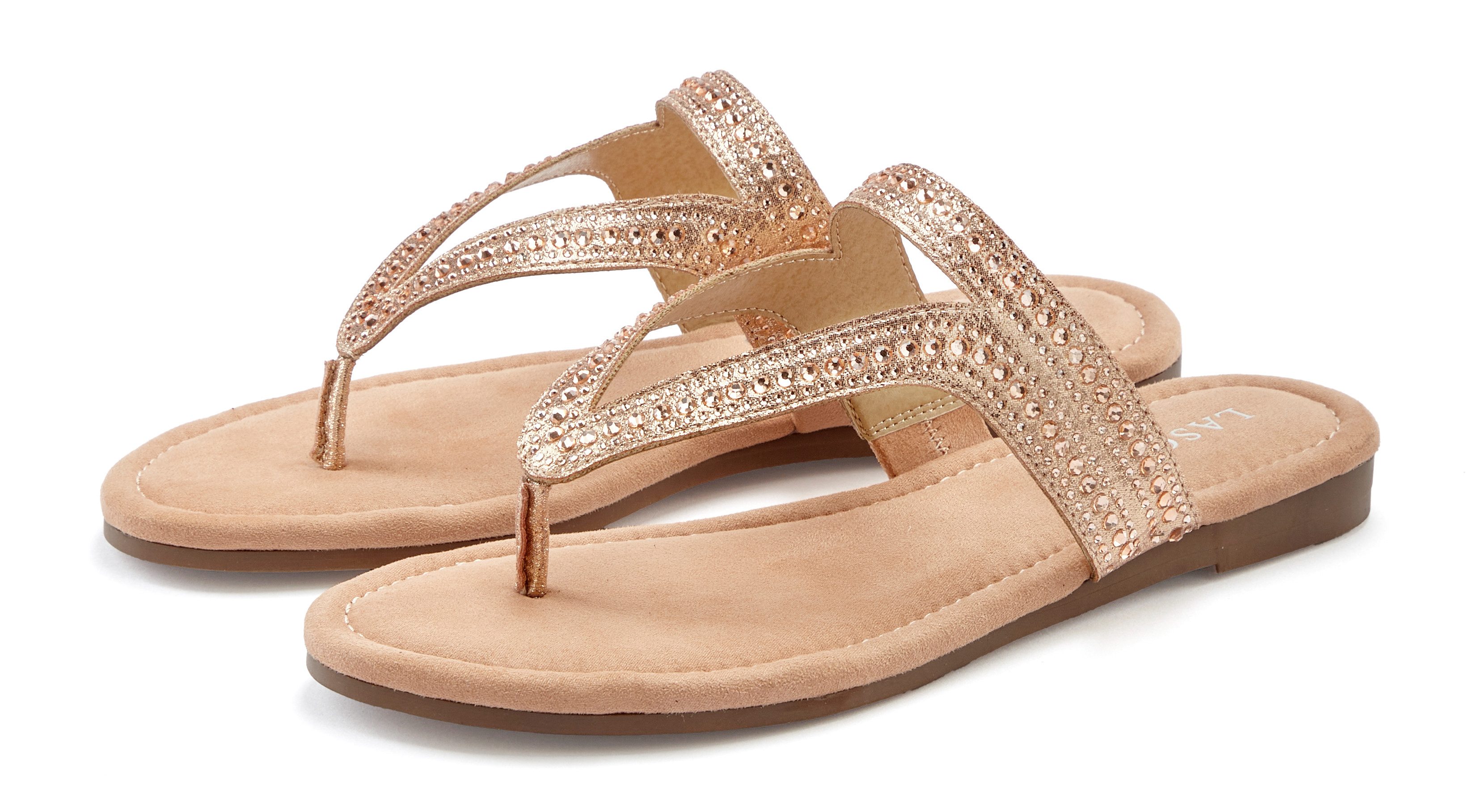 Vivance Slippers Sandalen, pantoffels met siersteentjes