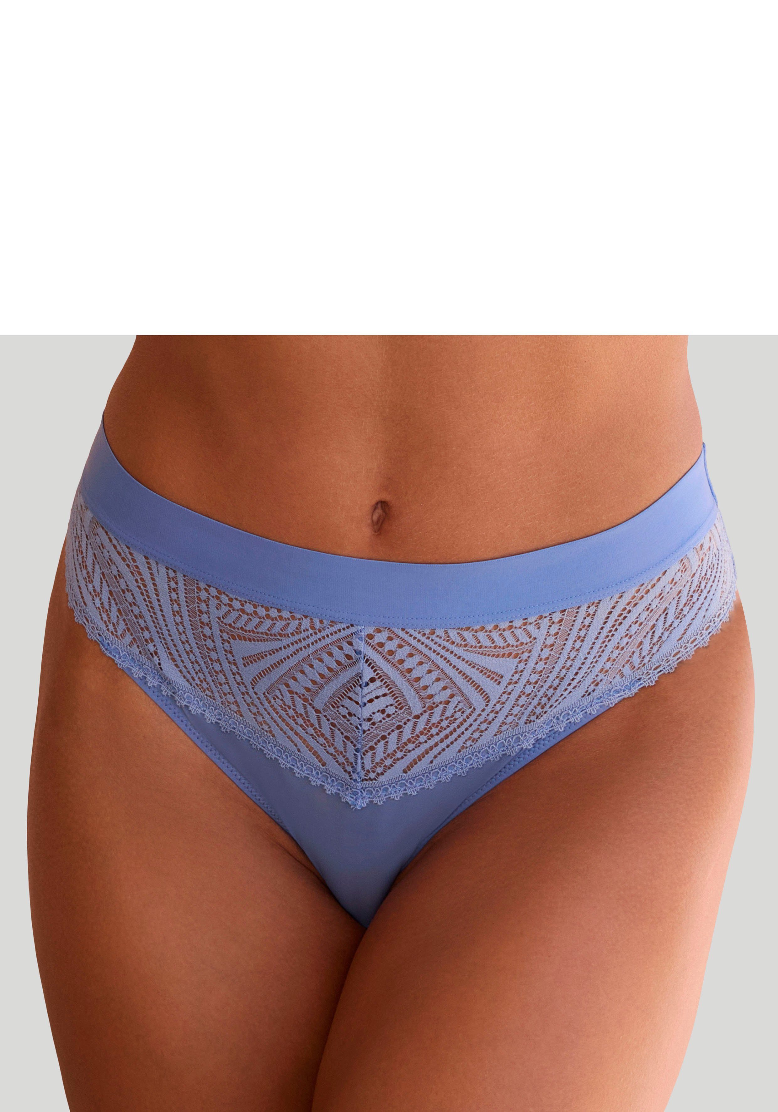 s.Oliver RED LABEL Beachwear String Clemence met modieuze band en grafische kant
