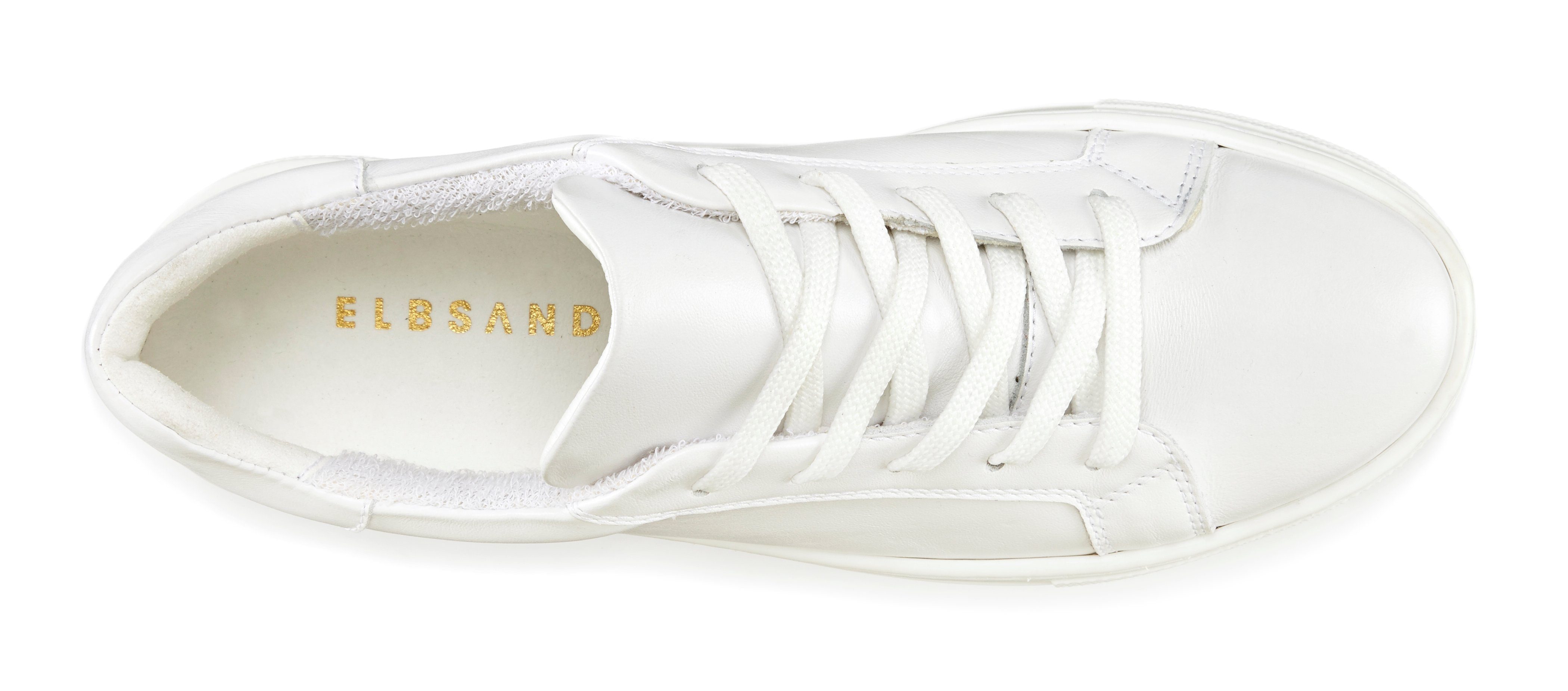 Elbsand Sneakers Veterschoen, vrijetijdsschoen, leer, zachte frotté binnenvoering