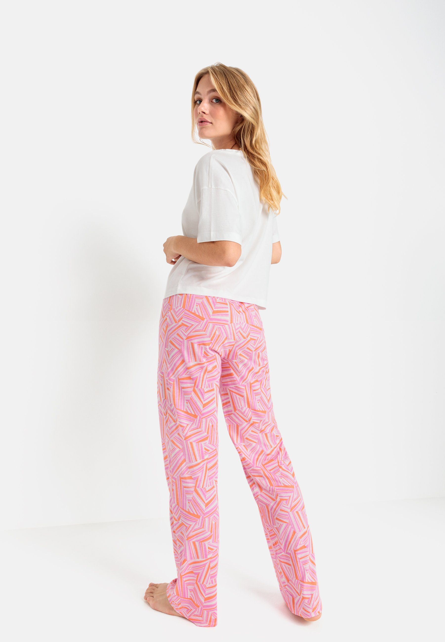 LSCN by LASCANA Pyjama met mooie all-over print (2-delig)