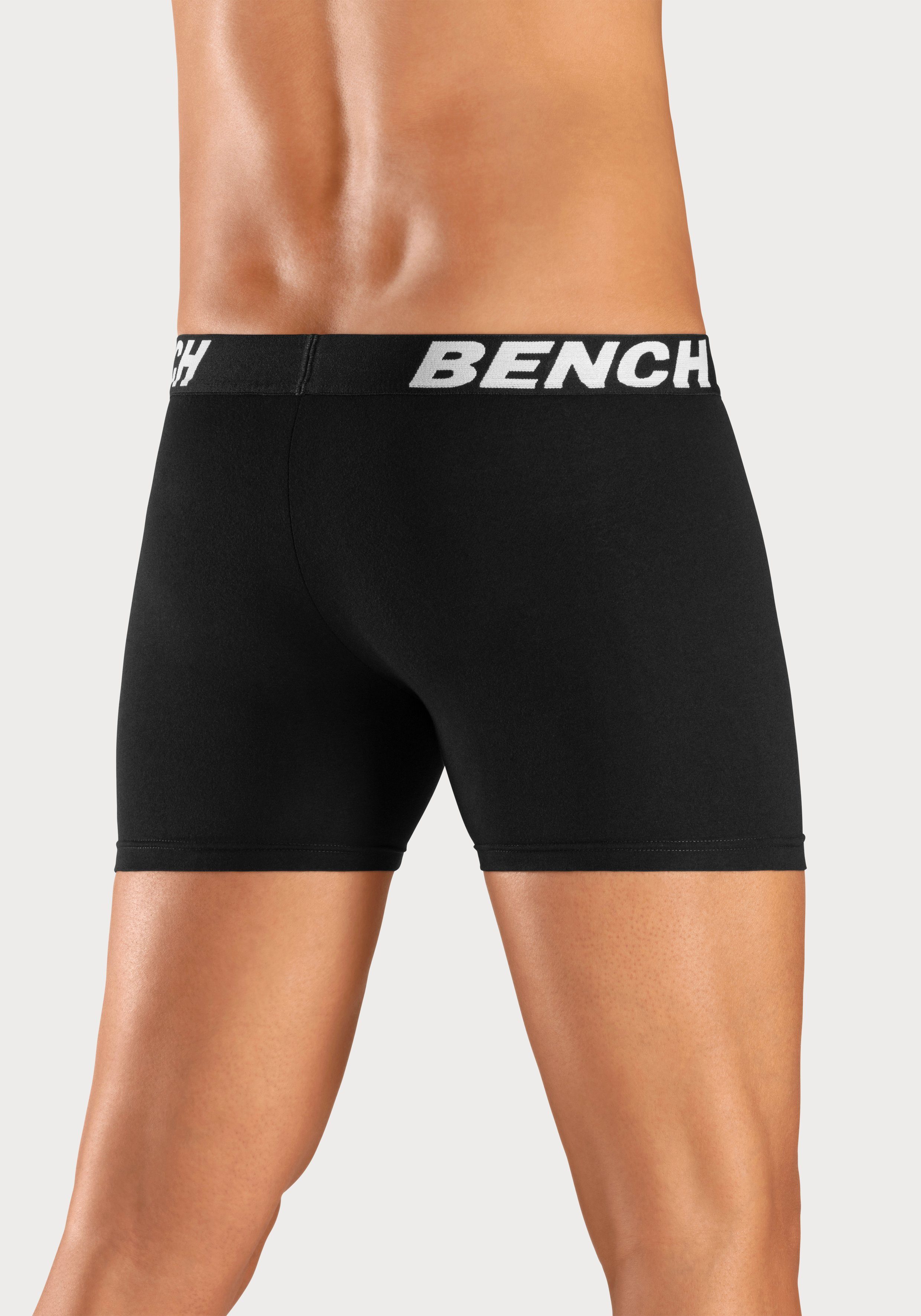 Bench. Boxershort Heren boxershorts met langere beenlengte van katoenmix (set, 4 stuks)