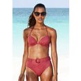 s.oliver red label beachwear highwaist-bikinibroekje rome met een afneembare riem rood