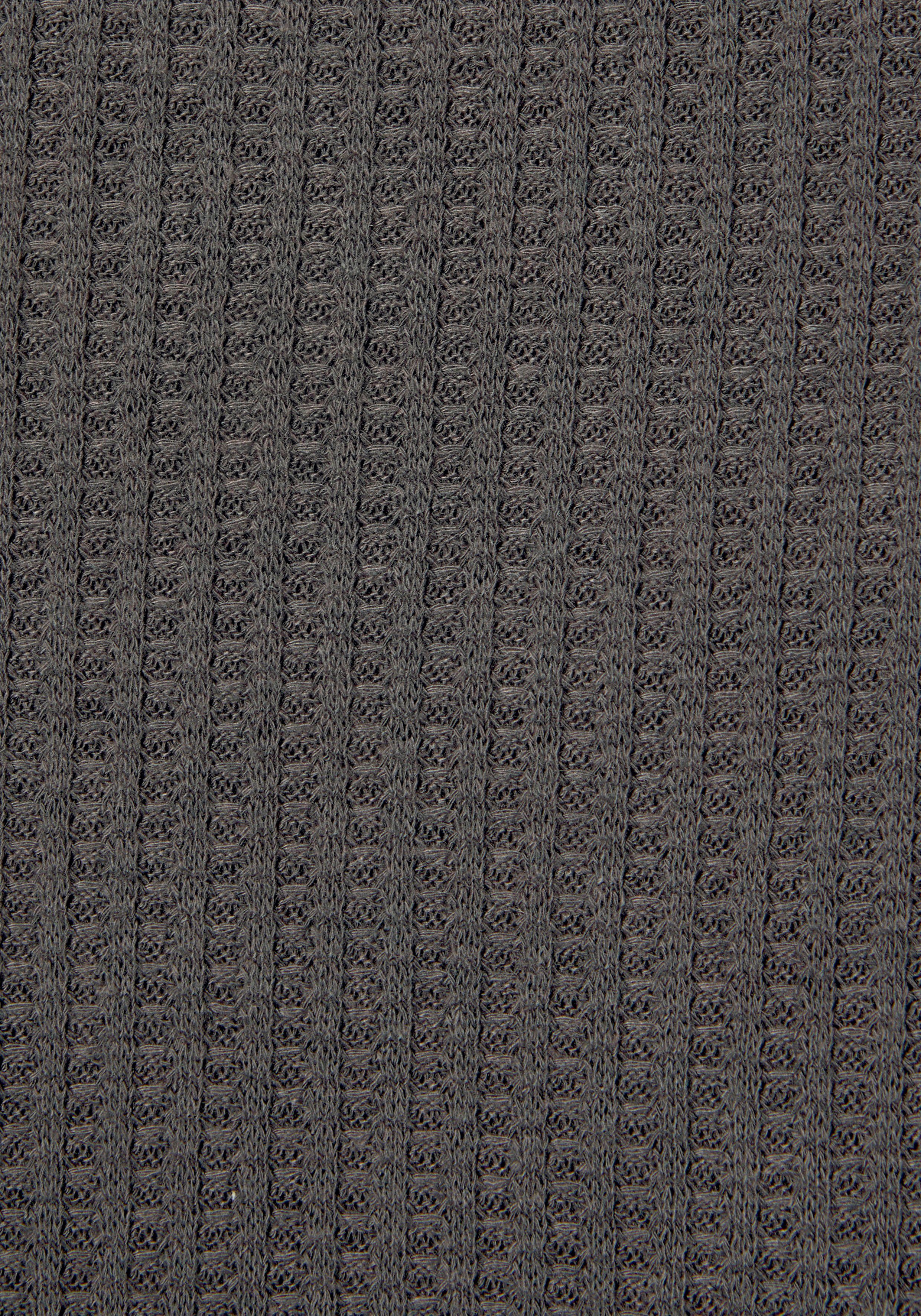 Lascana Shirt met lange mouwen In modieuze piqué-optiek van onderhoudsvriendelijke kwaliteit met viscose