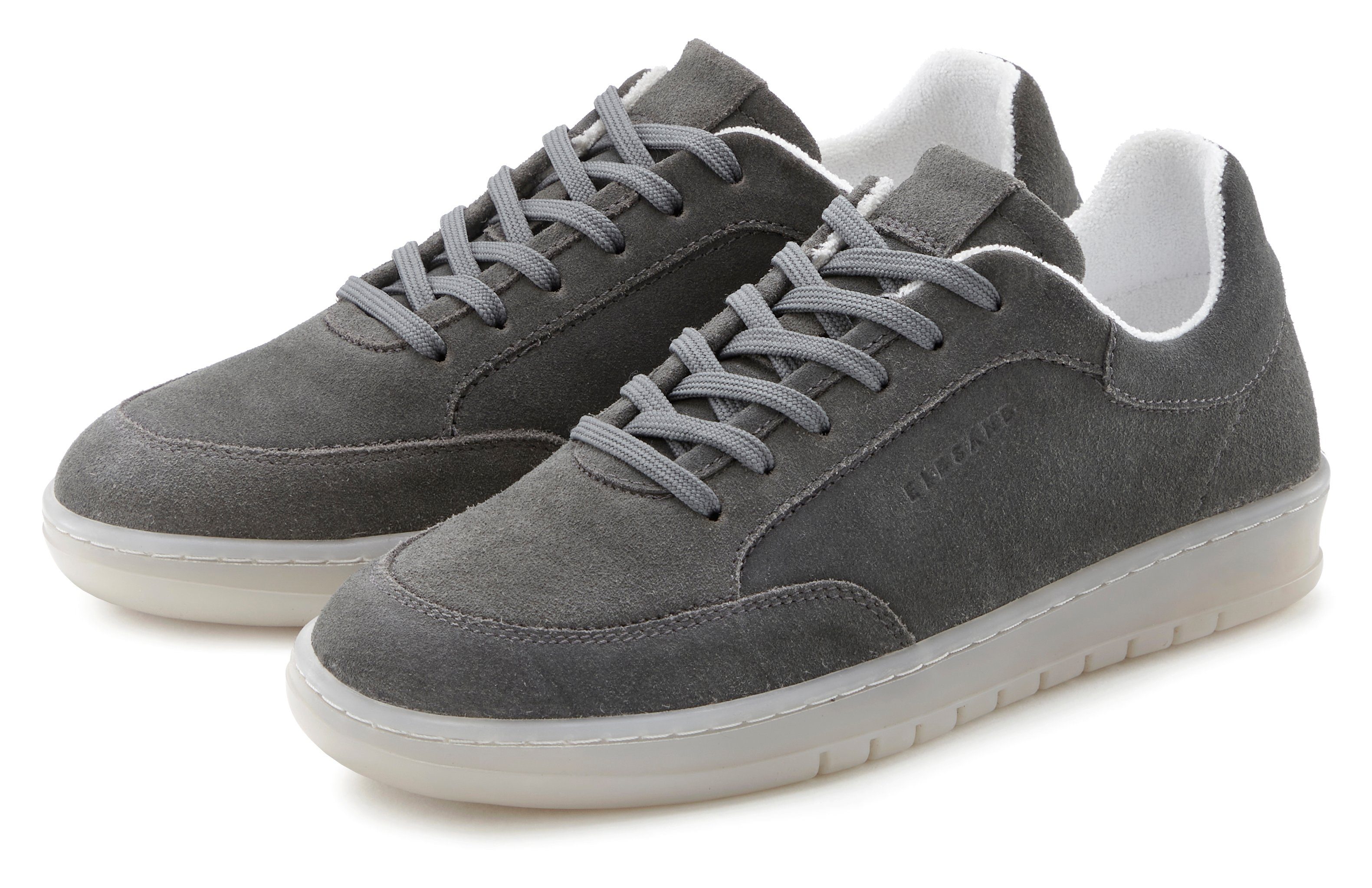Elbsand Sneakers Veterschoen, vrijetijdsschoen van leer met frotté binnenvoering