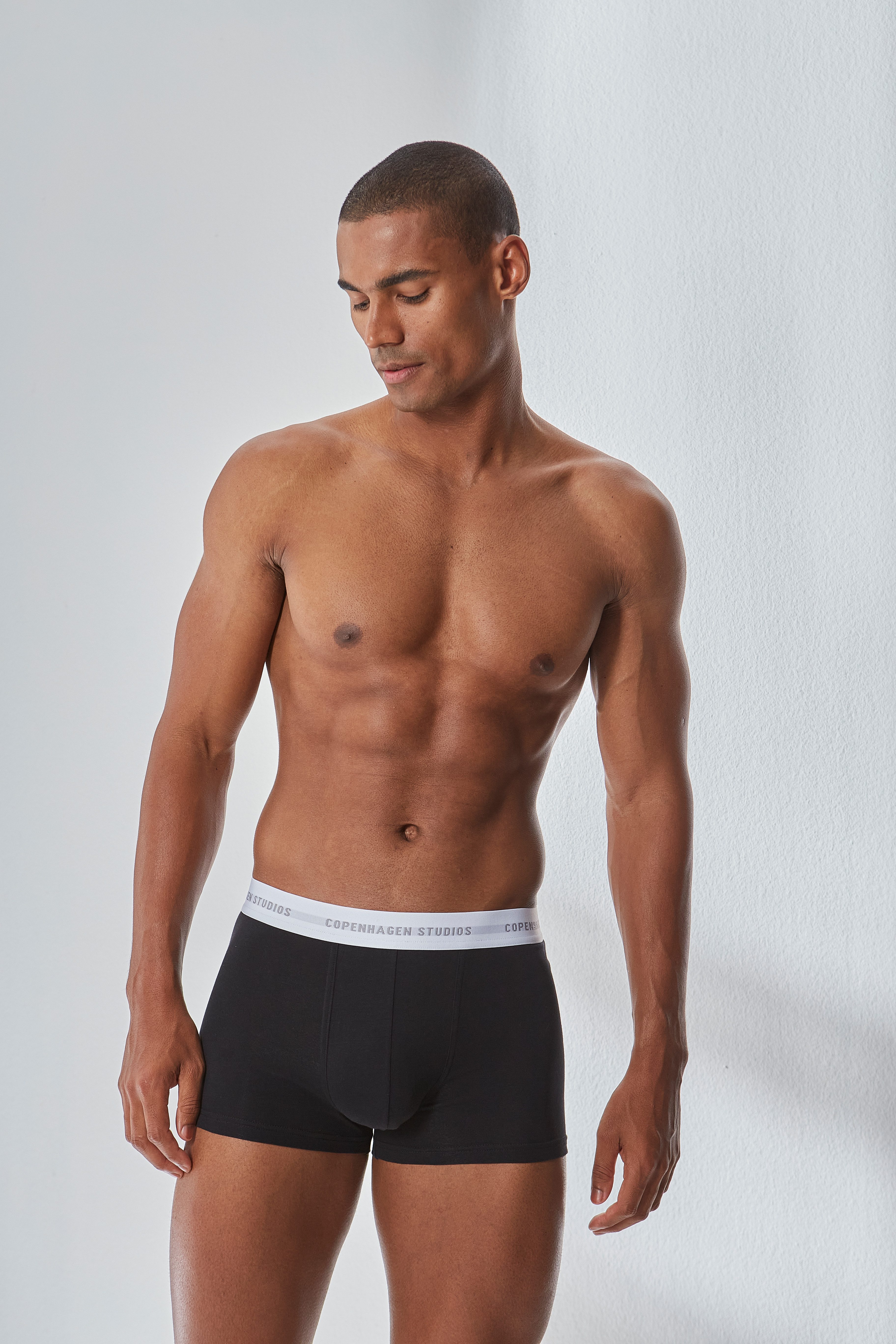 Copenhagen Studios Boxershort voor heren met witte logo-tailleband (3 stuks)