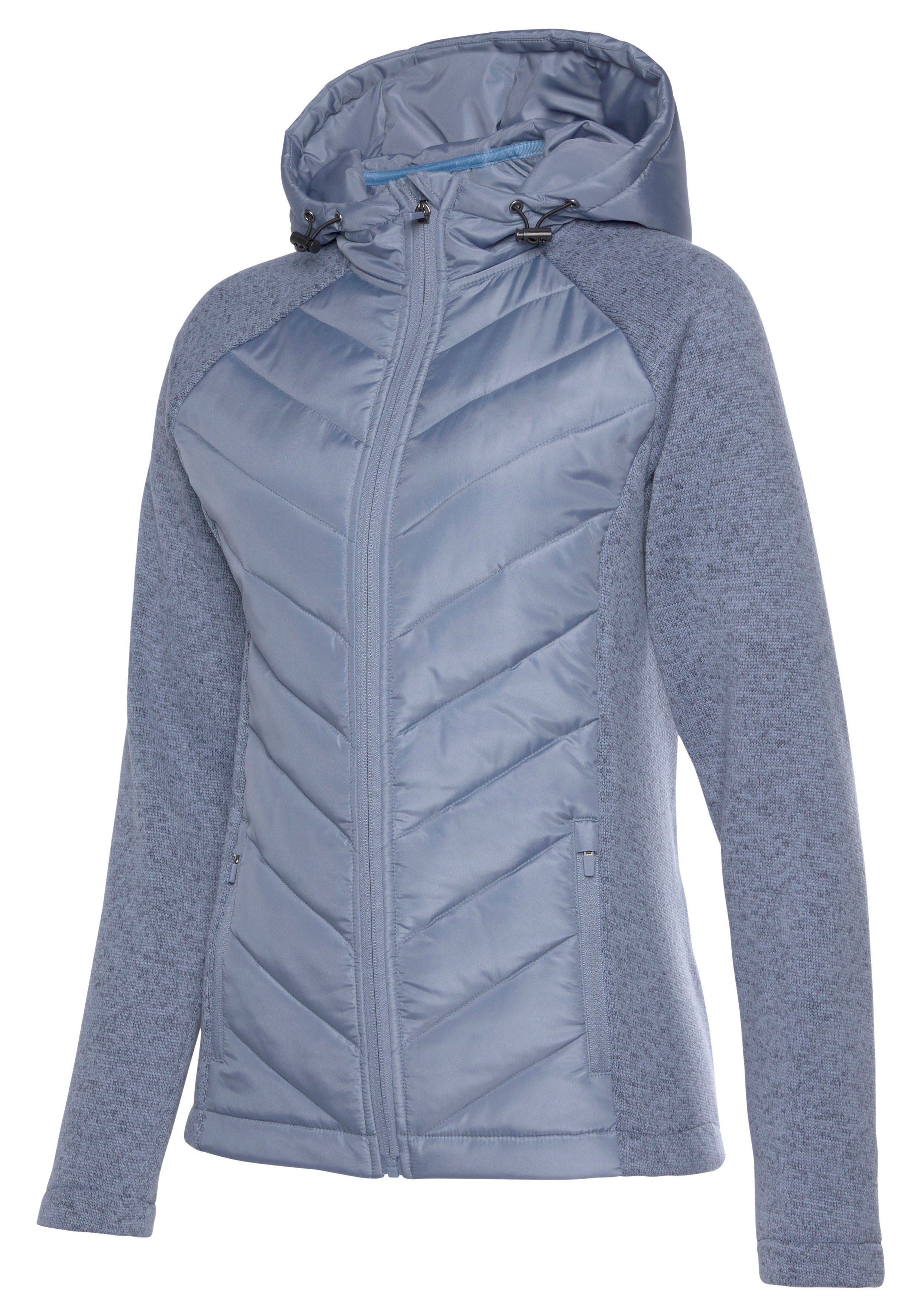 Vivance Gewatteerde jas met tricot-fleece-mouwen