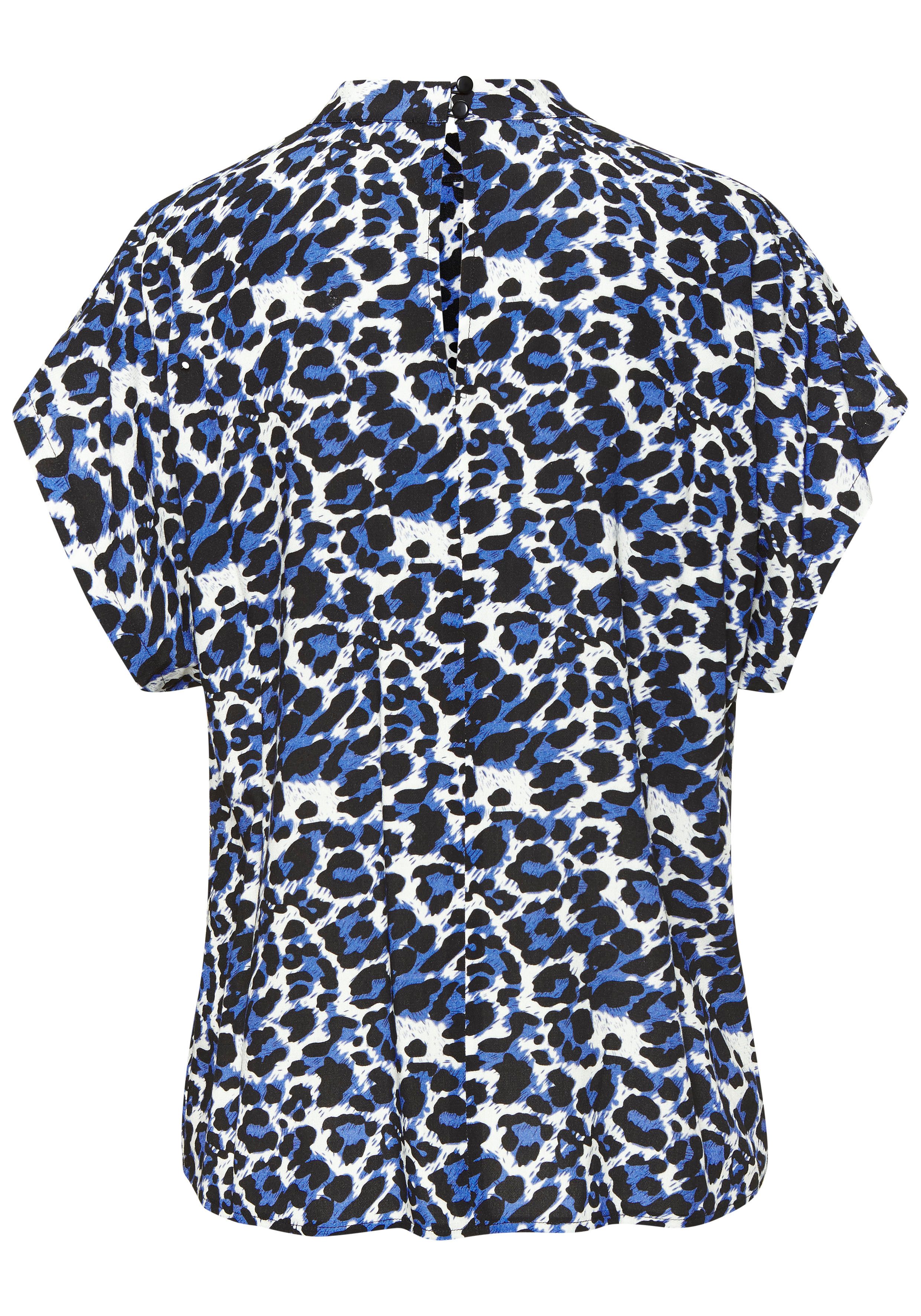 Lascana Blouse met korte mouwen met all-over print, damesblouse, sportief elegant