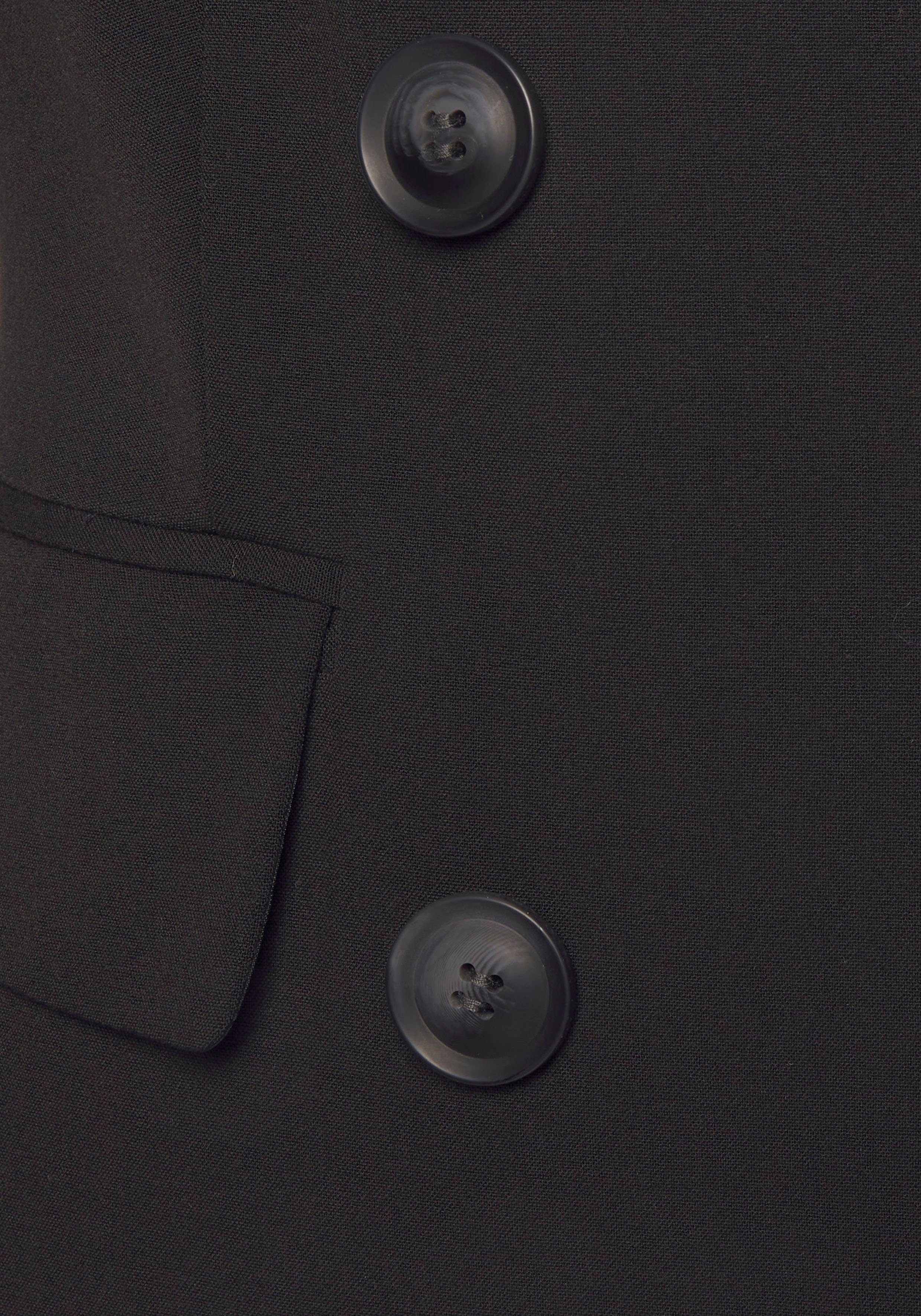 Lascana Korte blazer met dubbele knoopsluiting, damesblazer, sportief-elegant