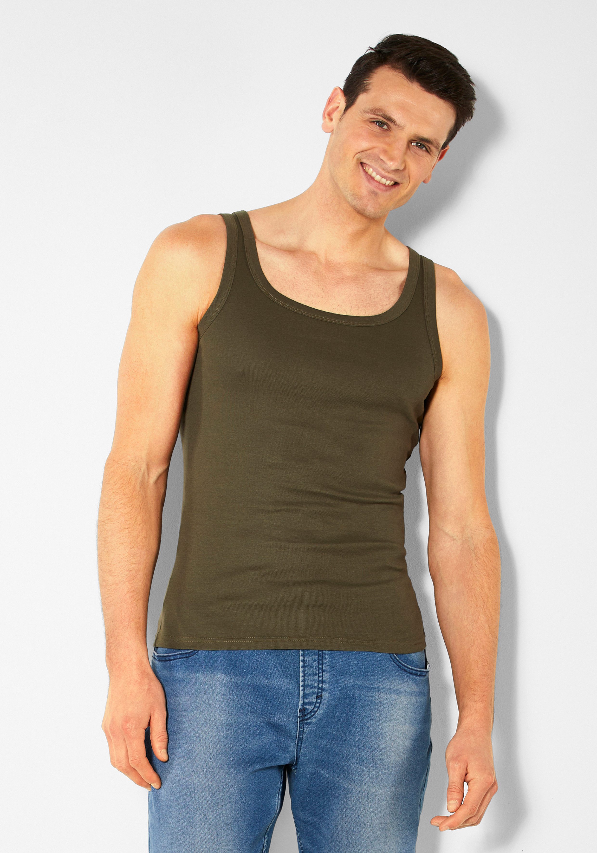 H.I.S Tanktop eenvoudige basic, ook voor eronder (set, 2-delig)
