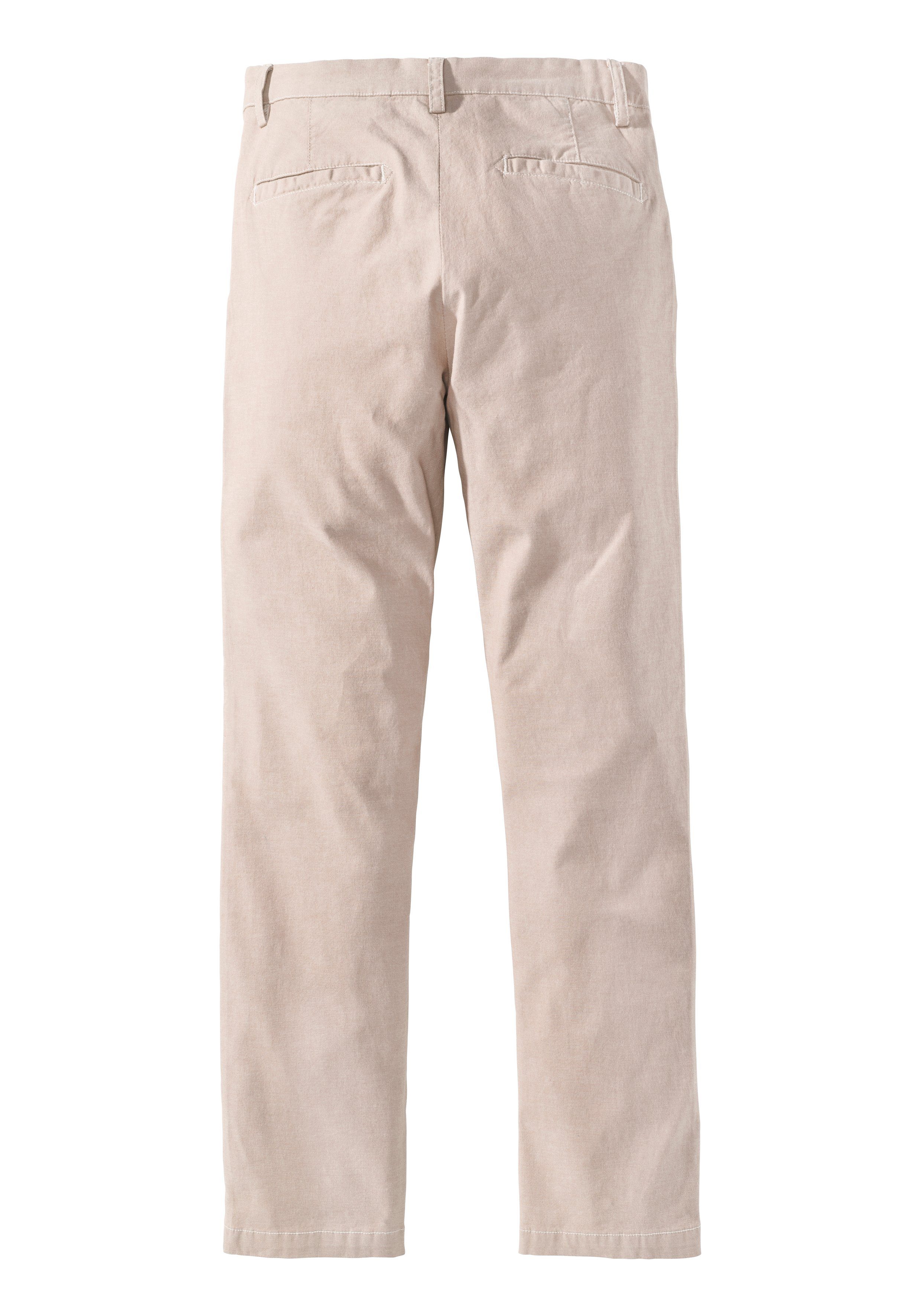 John Devin Chino Regular-fit, lange Oxford broek
