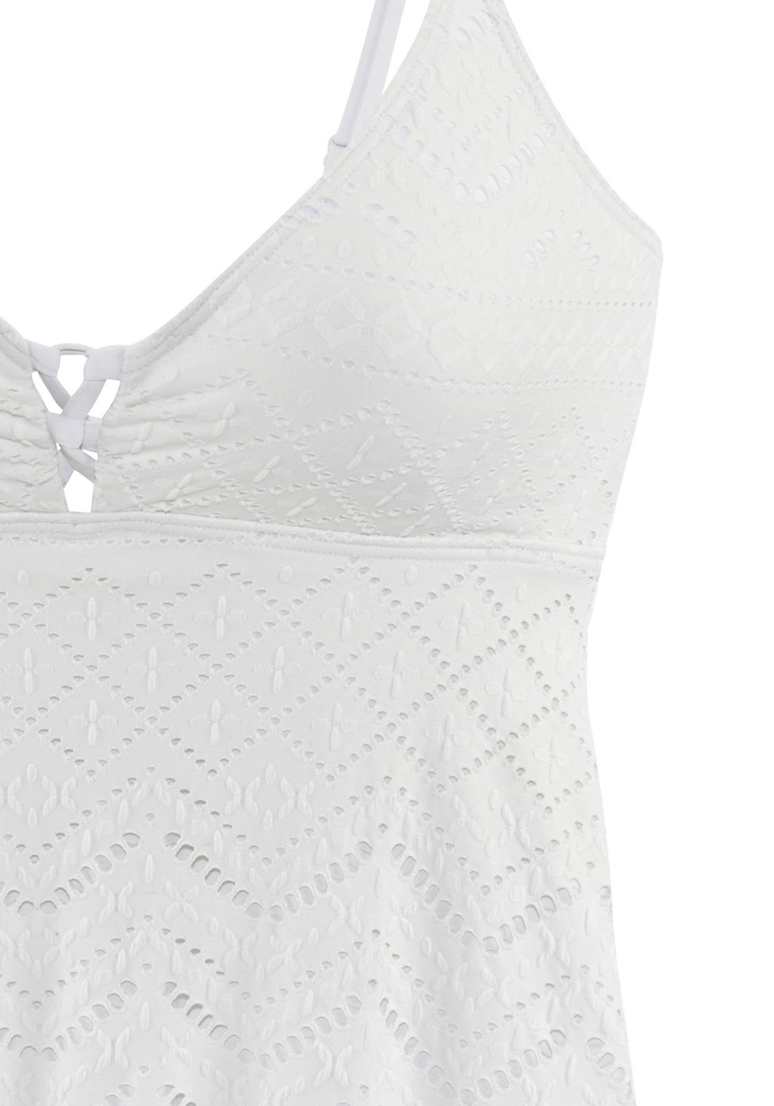 Lascana Tankinitop Omara met broderie anglaise