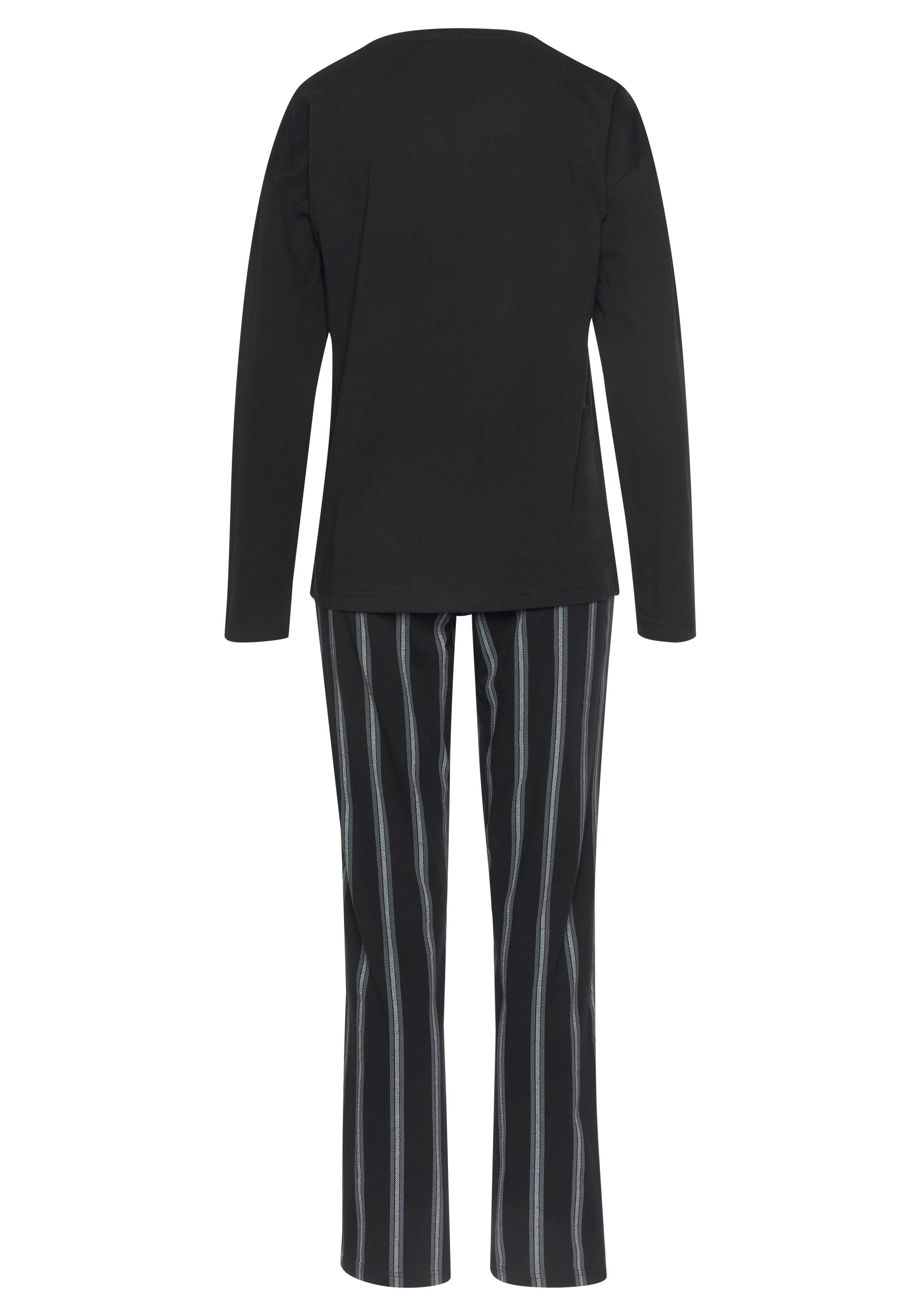 Vivance Dreams Pyjama met frontprint (2-delig, 1 stuk)