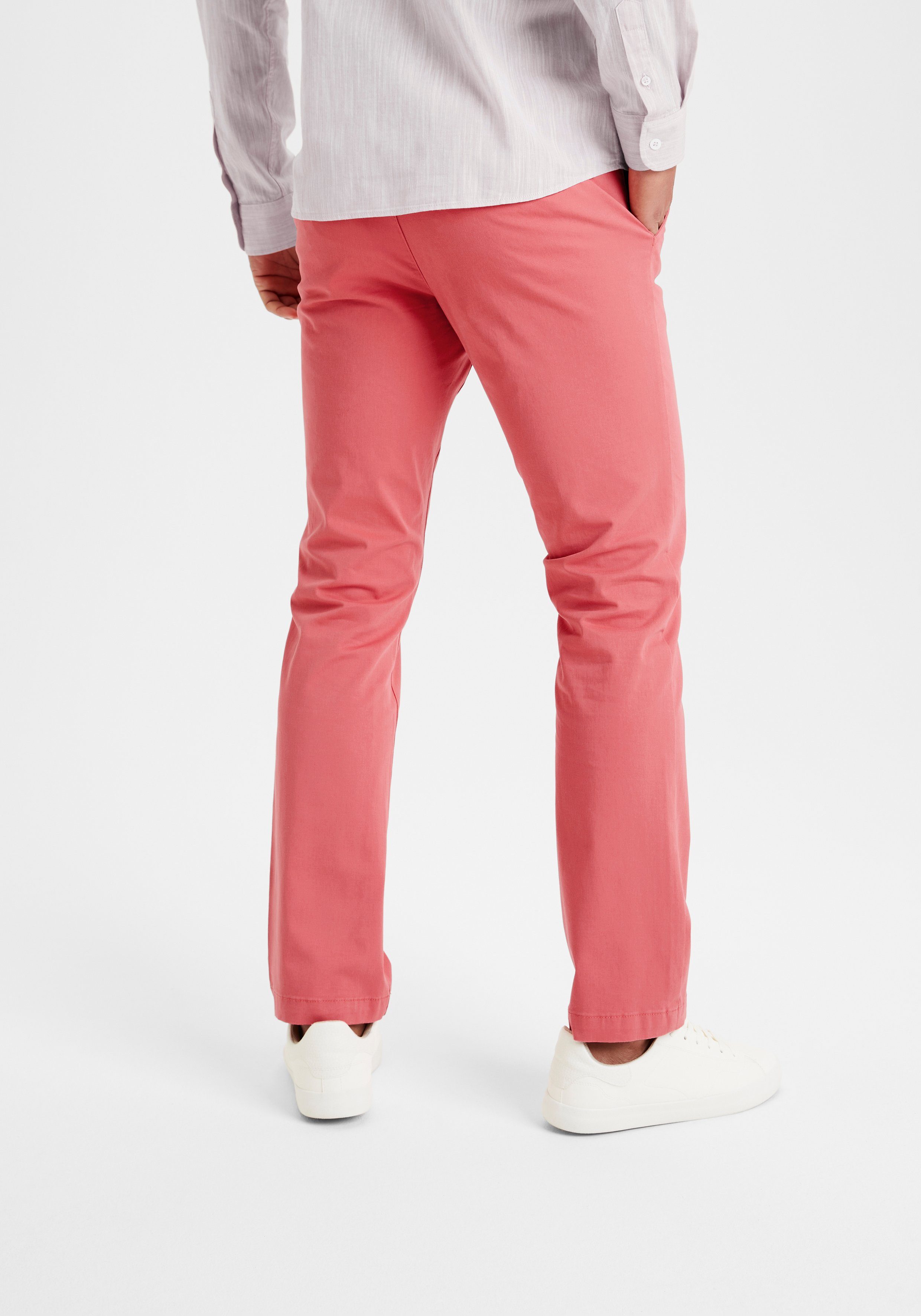 H.I.S Chino Regular fit lange broek, van elastische katoenkwaliteit