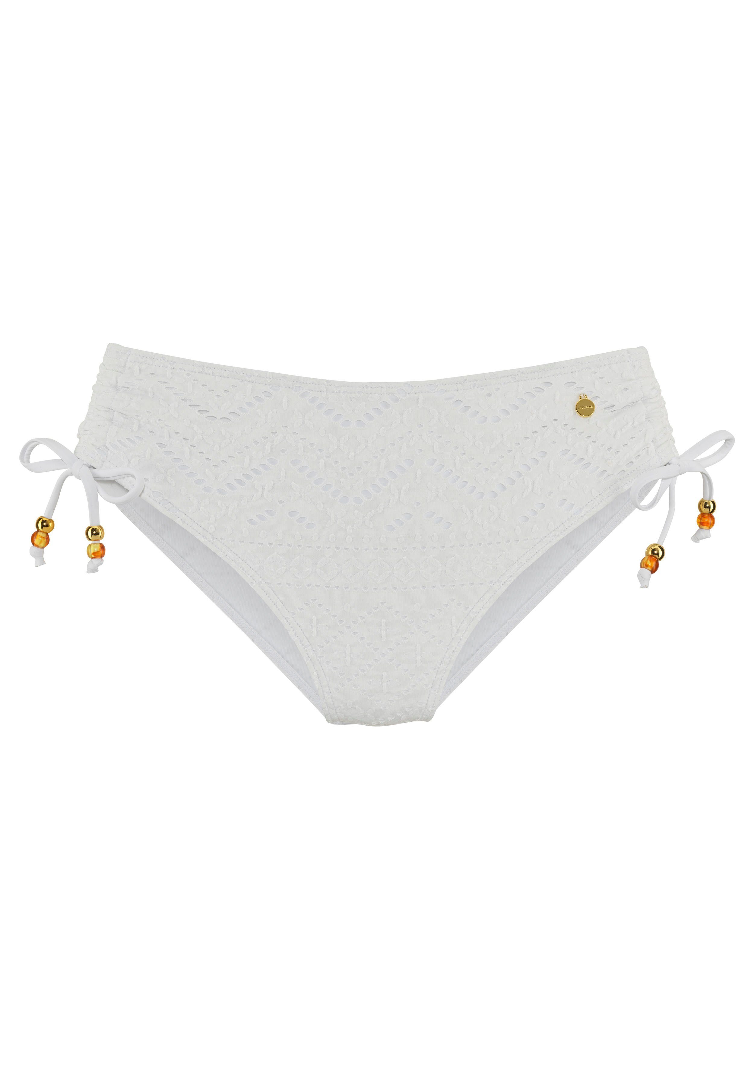 Lascana Bikinibroekje Omara met broderie anglaise