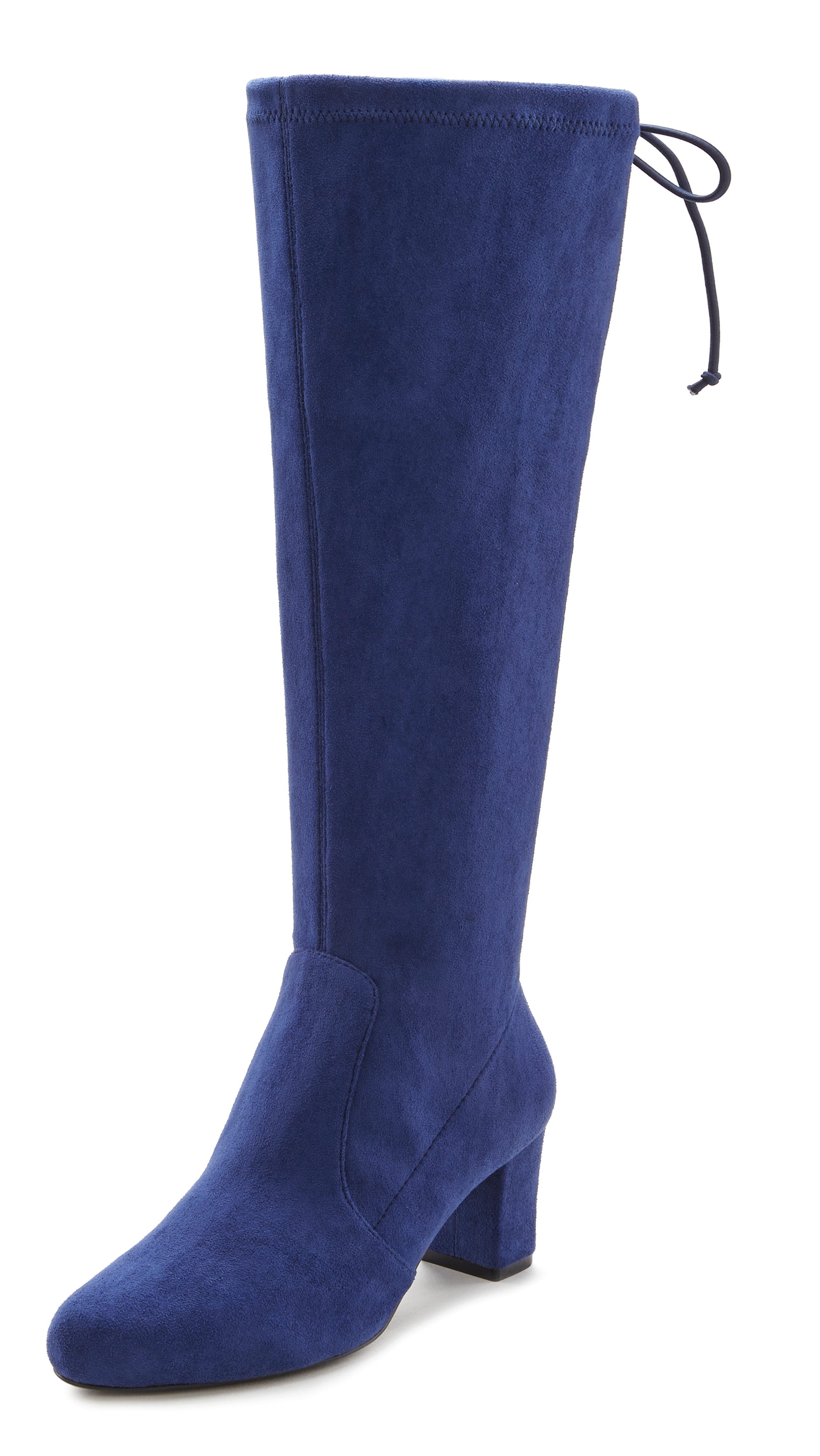 Lascana Instaplaarzen Slip-on boots, slouchy boots, slip-on, stretch & blokhak