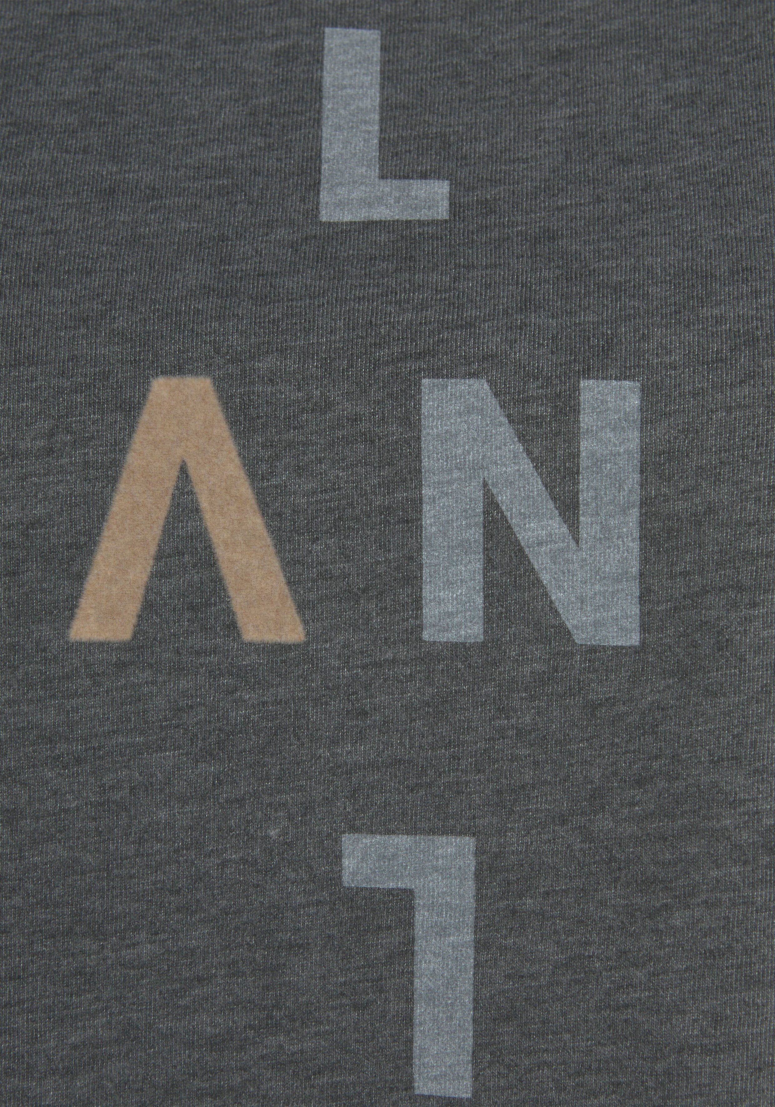 Elbsand Longsleeve Ingrun met logoprint op de voorkant, shirt met lange mouwen van een katoenmix, sportief-casual