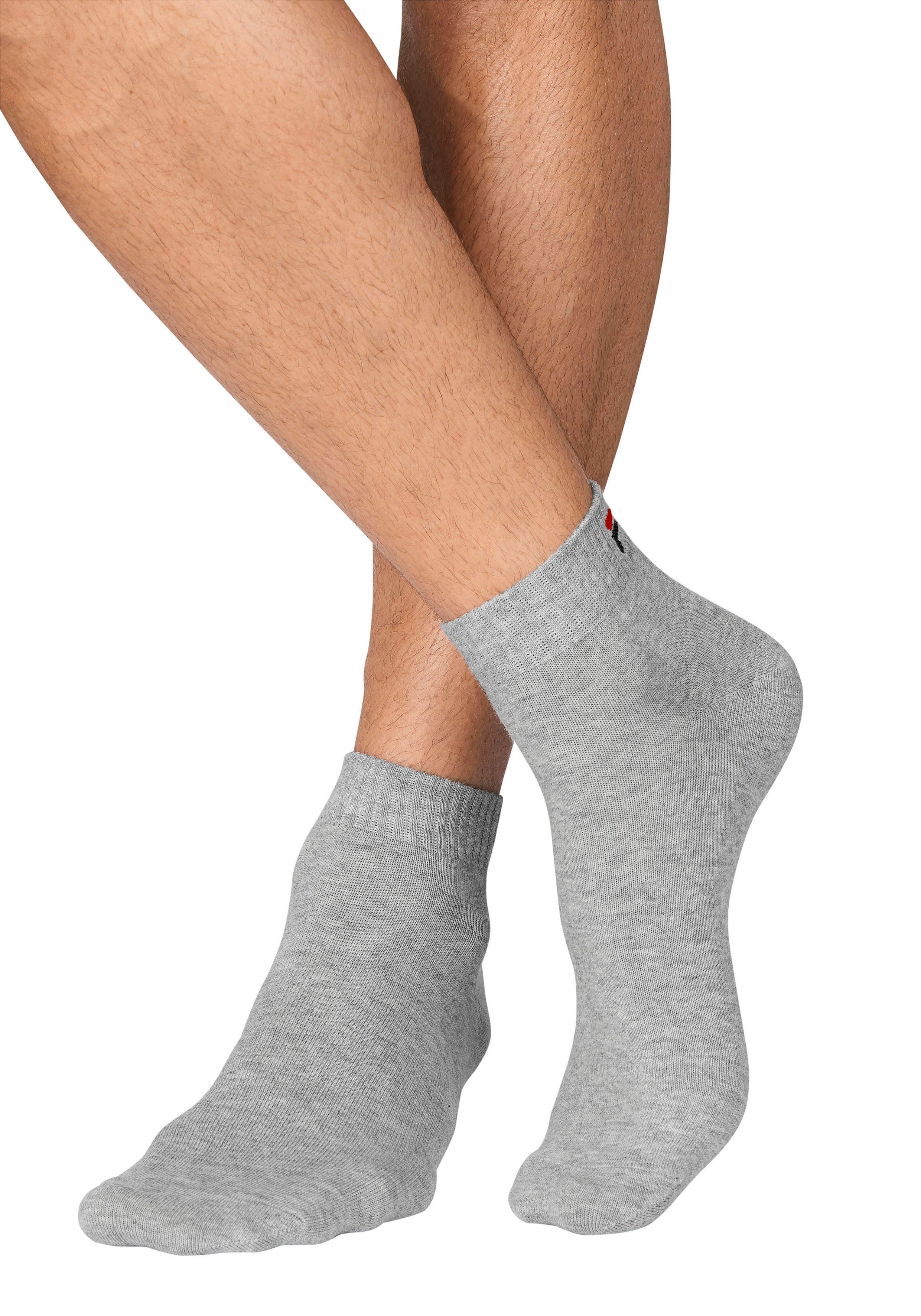 Fila Korte sokken UNISEX INVISIBLE PLAIN SOCKS Katoenmengsel, ribboorden, platte teennaad (6 paar, Set van 6)
