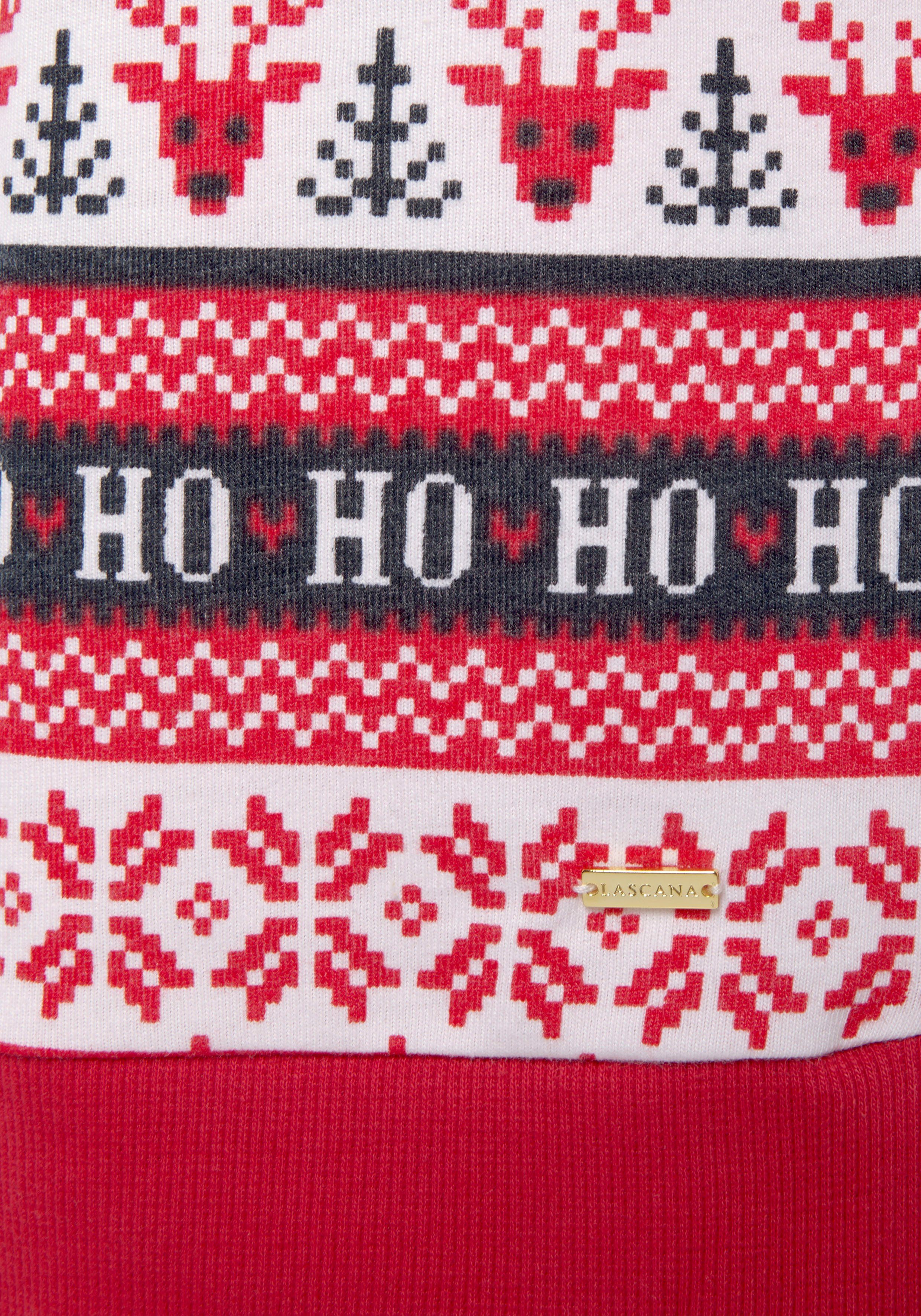 Lascana Nachthemd met winterse print
