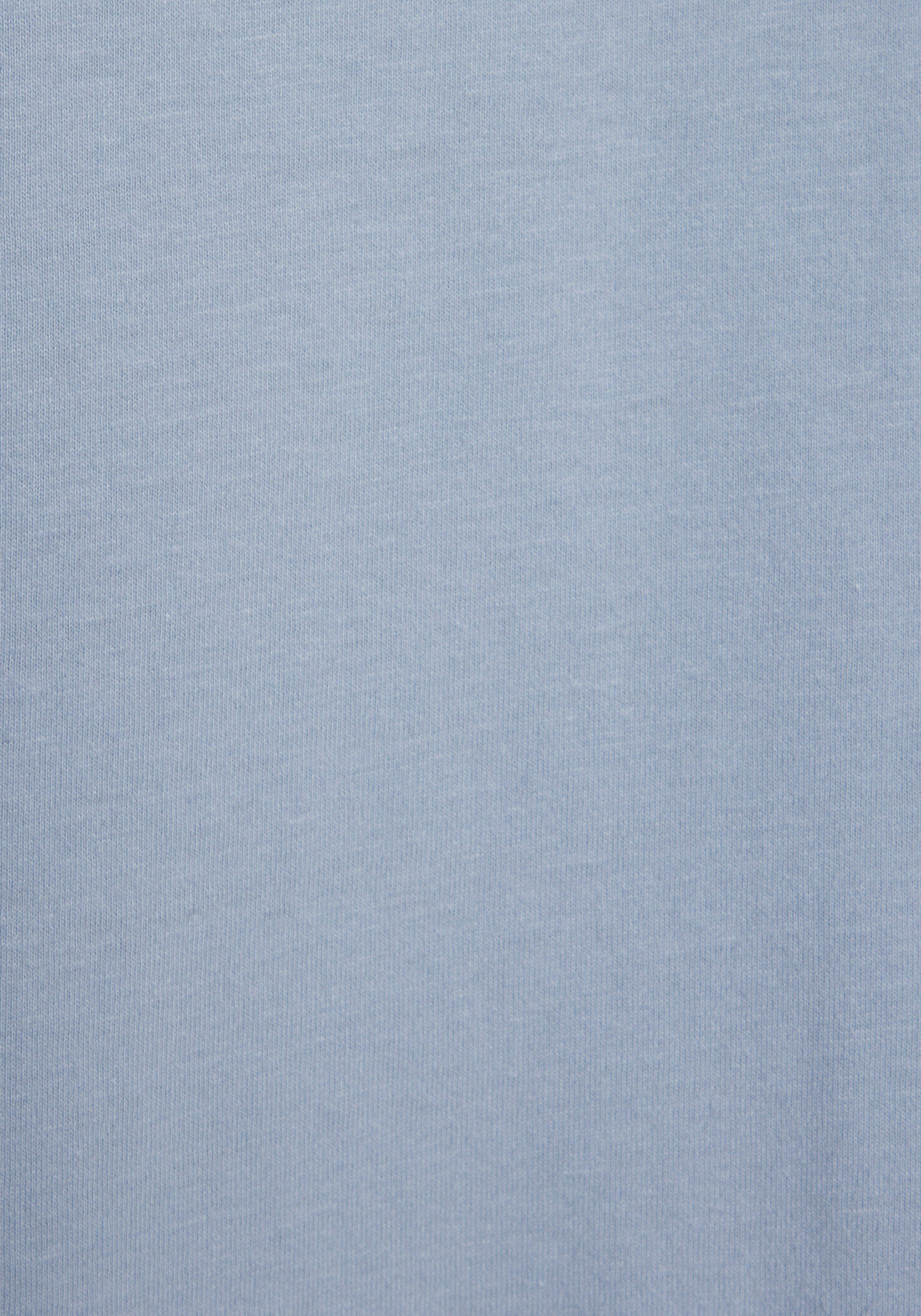 Elbsand T-shirt Eldis met logoprint, korte mouwen shirt van katoenmix, sportief-casual