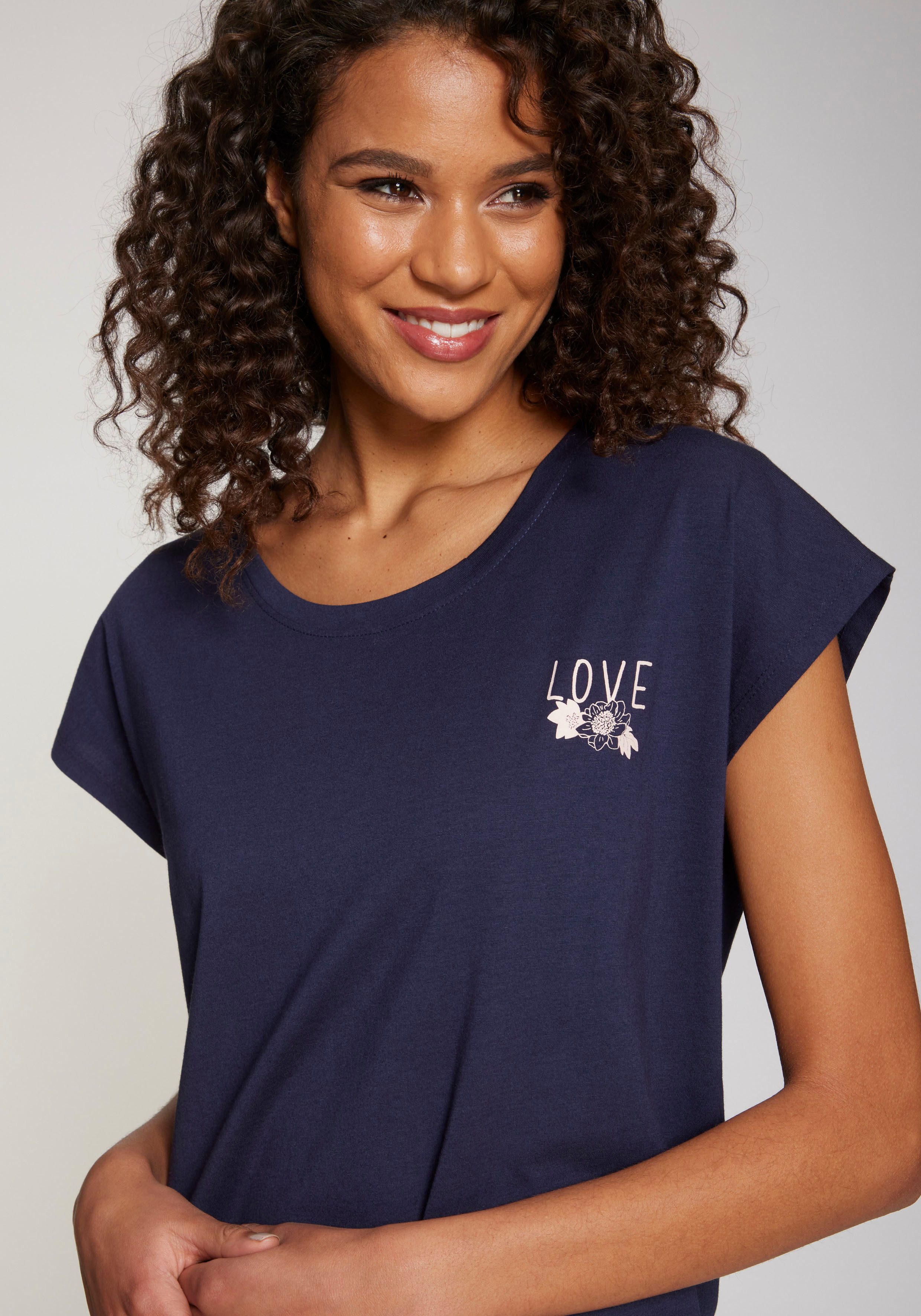 Vivance Dreams T-shirt met kleine print op de borst