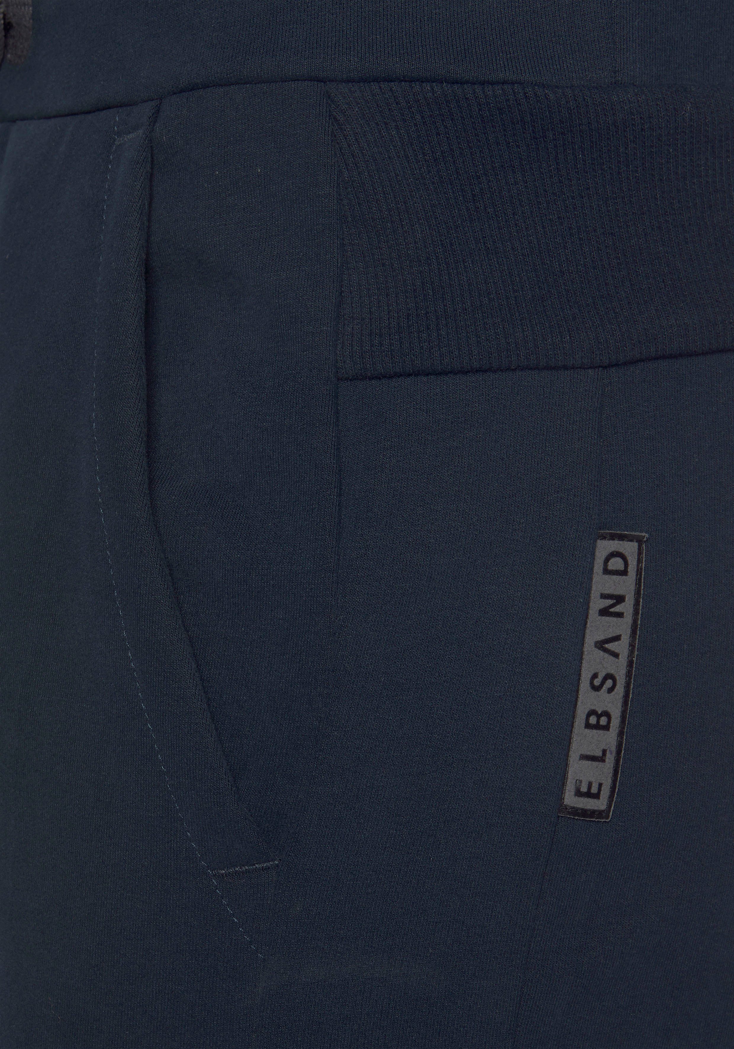 Elbsand Sweatbroek Brinja met logoprint op de tailleband en zakken, joggingbroek, loungebroek
