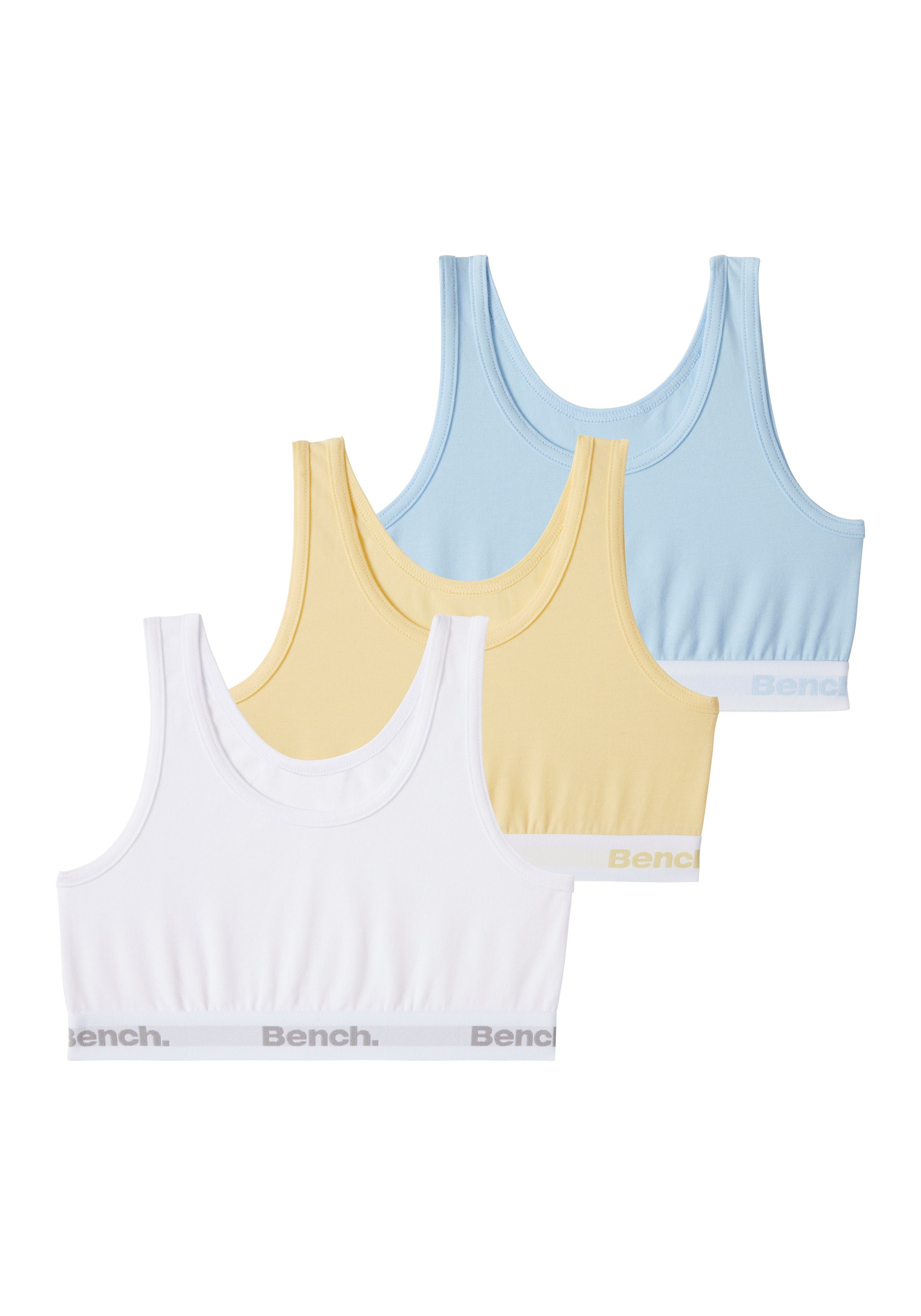 Bench. Bustier met logo-weefband (set, 3-delig)