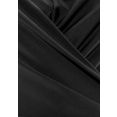 lascana badpak in wikkel-look met een modellerend effect zwart