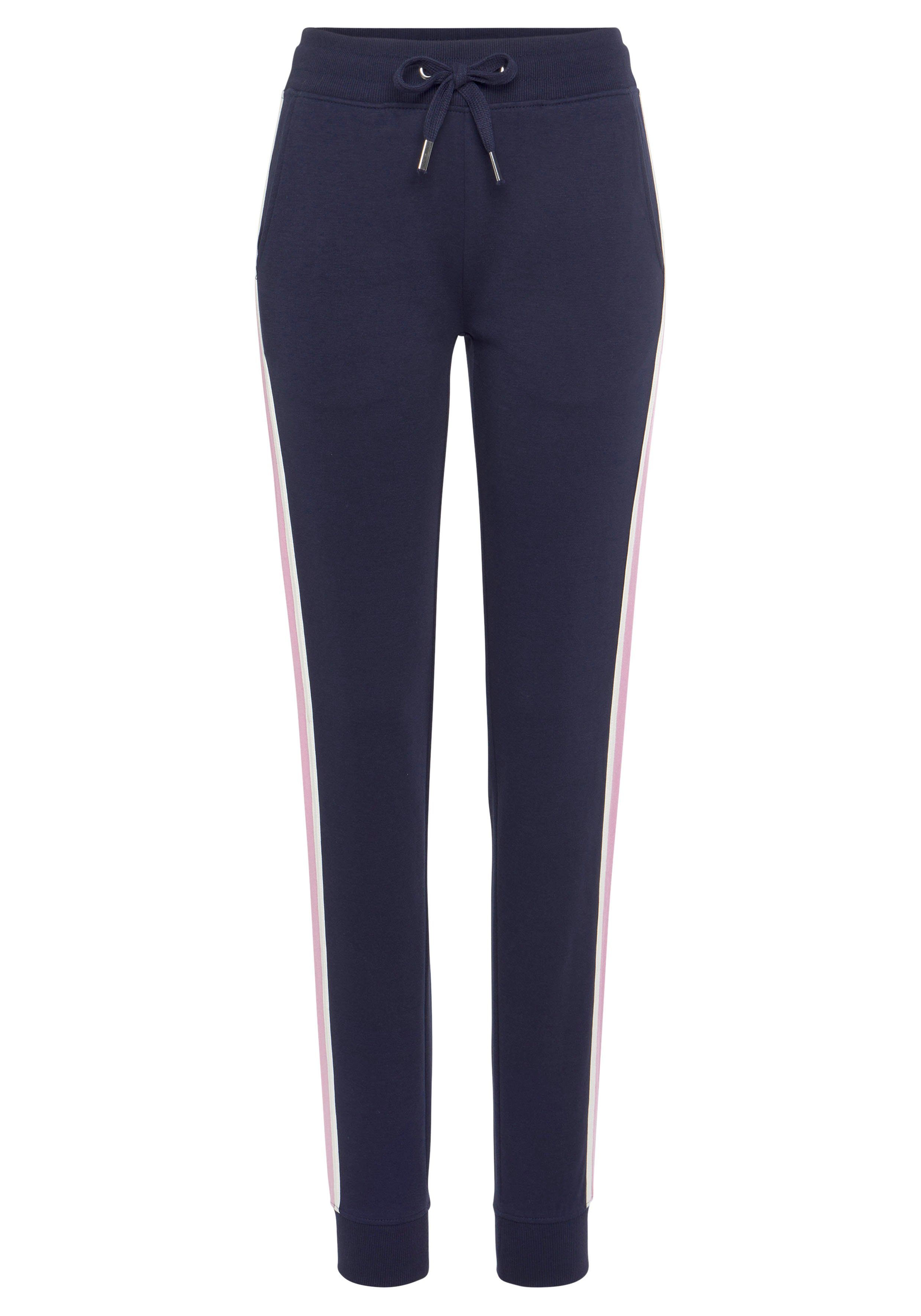 Vivance Sweatpants Sweatbroek met contrasterende accenten, loungeanzug (1-delig)