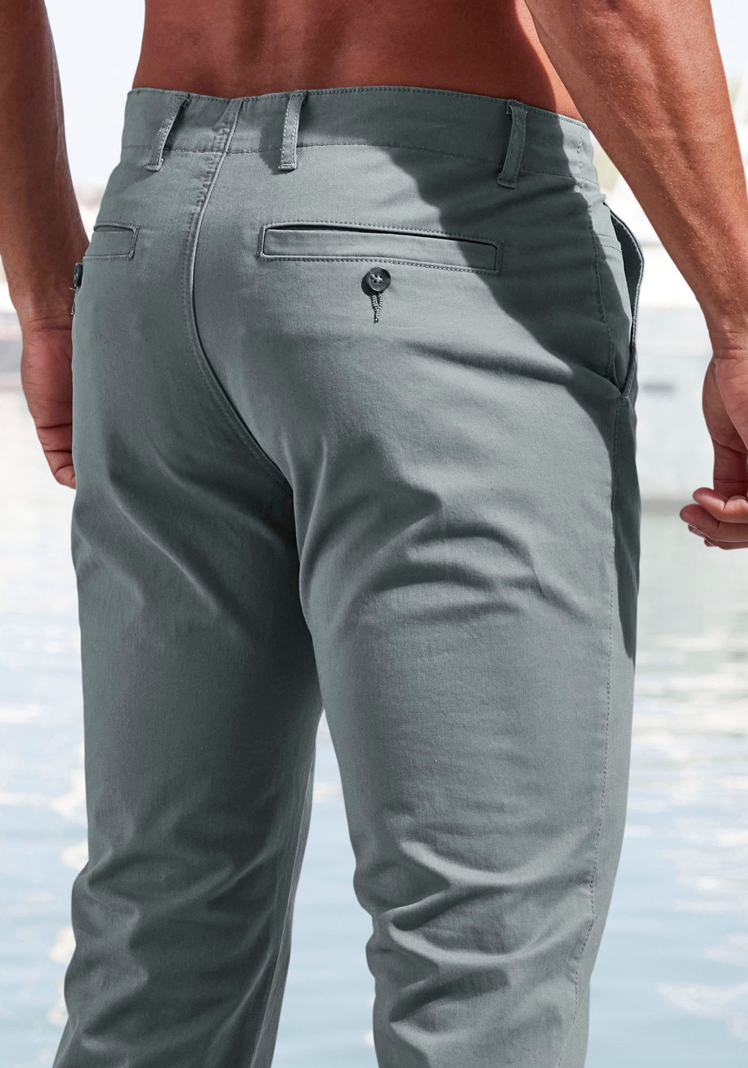 John Devin Chino Regular fit elastische katoenkwaliteit