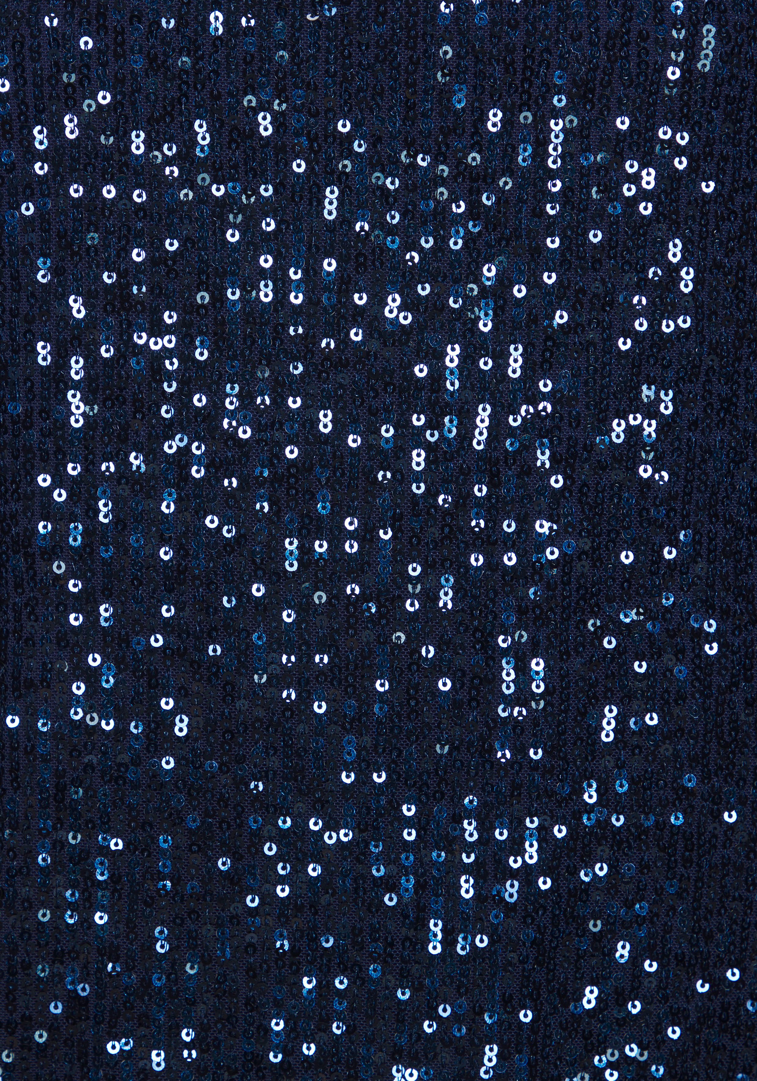 Lascana Shirt met pailletten met wijde mouwen, feestelijk glittershirt, partyshirt